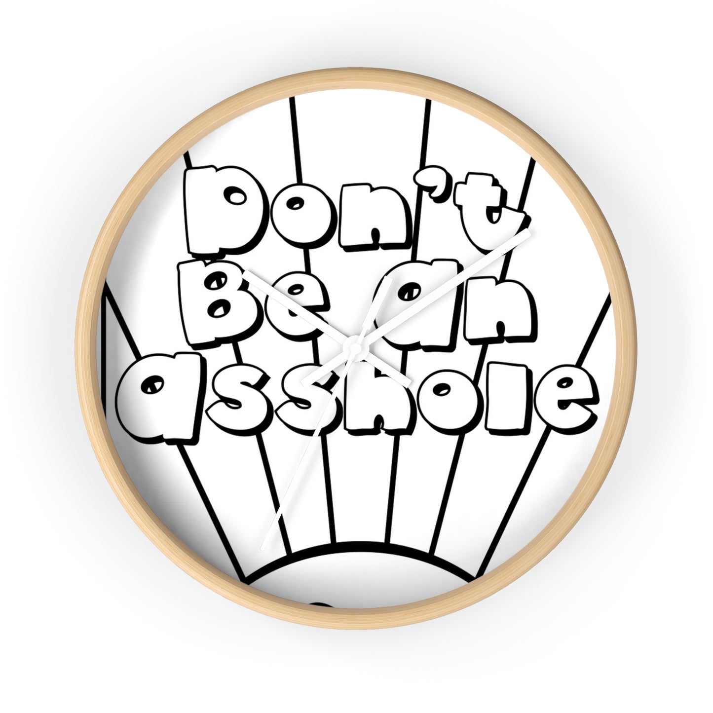 Playful Motivational Wall Clock - Perfect for Gifts, Home Decor, Office, Funny Quotes, Unique Timepieces