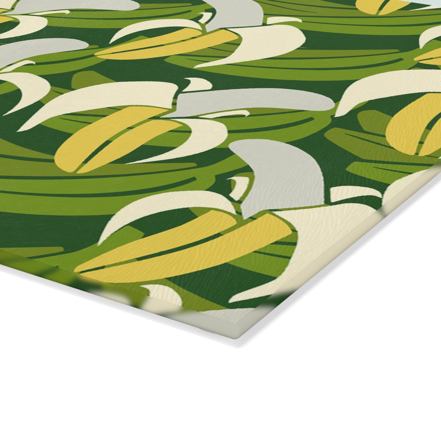 Banana Leaf Glass Cutting Board - Kitchen Decor, Culinary Gift, Fun Cooking Accessory, Unique Gift Idea, Eco-Friendly Kitchenware