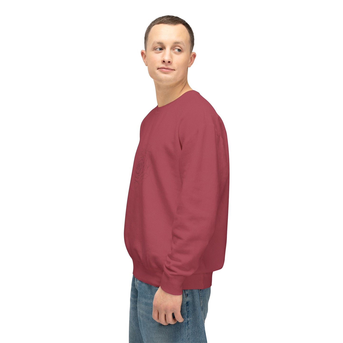 Minimalist Floral Crewneck Sweatshirt, Cozy Unisex Pullover, Casual Spring Apparel, Perfect Gift for Her, Everyday Comfort