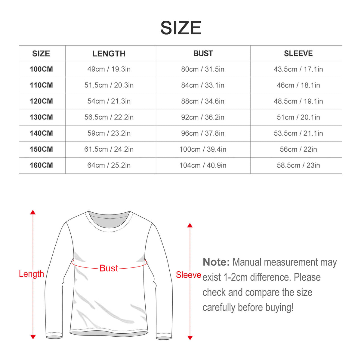 Long Sleeve Girls Nightwear