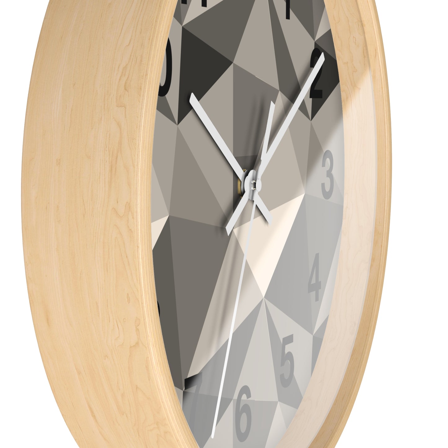 Geometric Wall Clock, Modern Home Decor, Minimalist Timepiece, Stylish Office Clock, Unique Gift for Housewarming, Monochrome Design