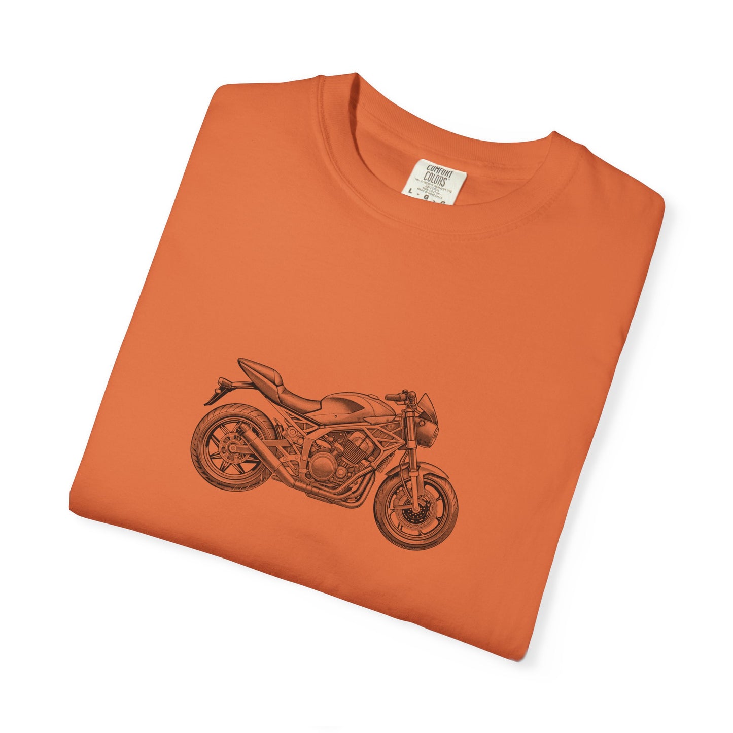 Motorcycle Vibes Unisex Garment-Dyed T-Shirt, Biker Tee for Motorcycle Enthusiasts, Gift for Riders, Casual Wear, Adventure Apparel