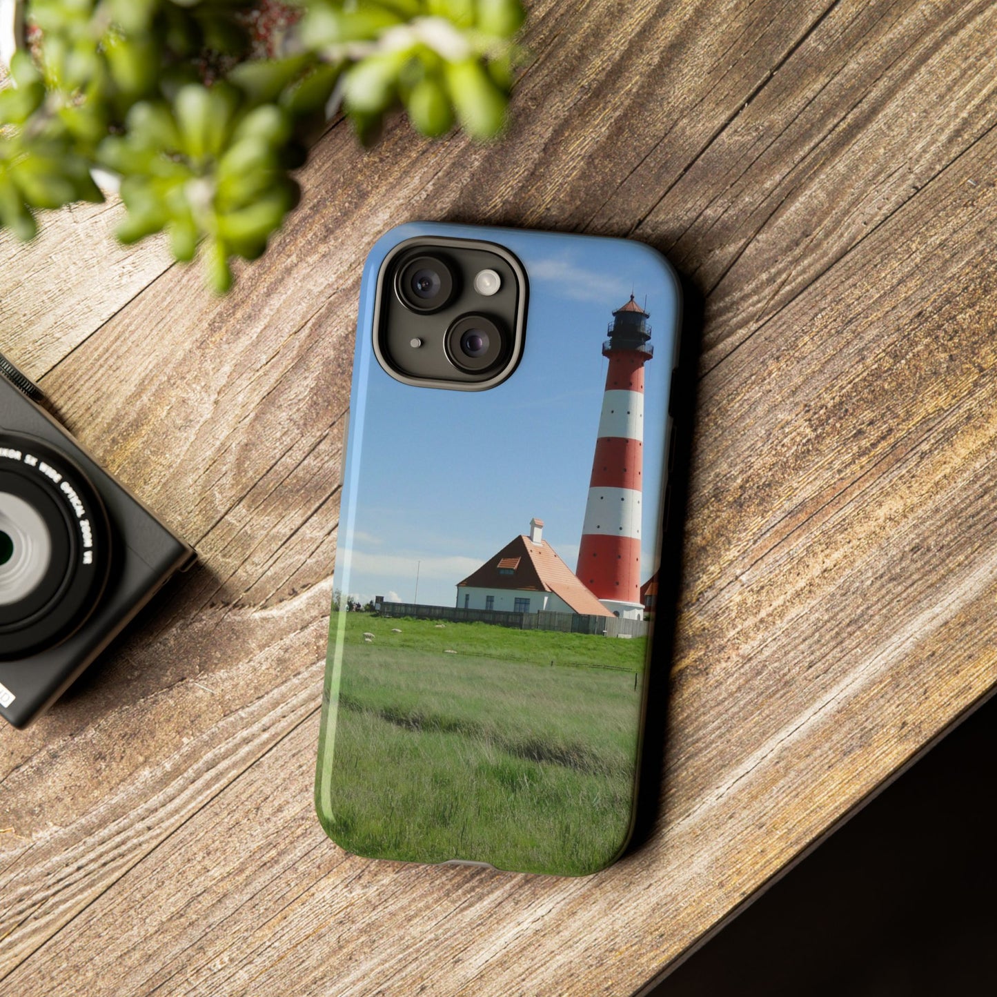 Lighthouse Phone Case - Coastal Vibes, Nautical Gift, Ocean Lover Accessory, Beach Aesthetic, Customizable Design