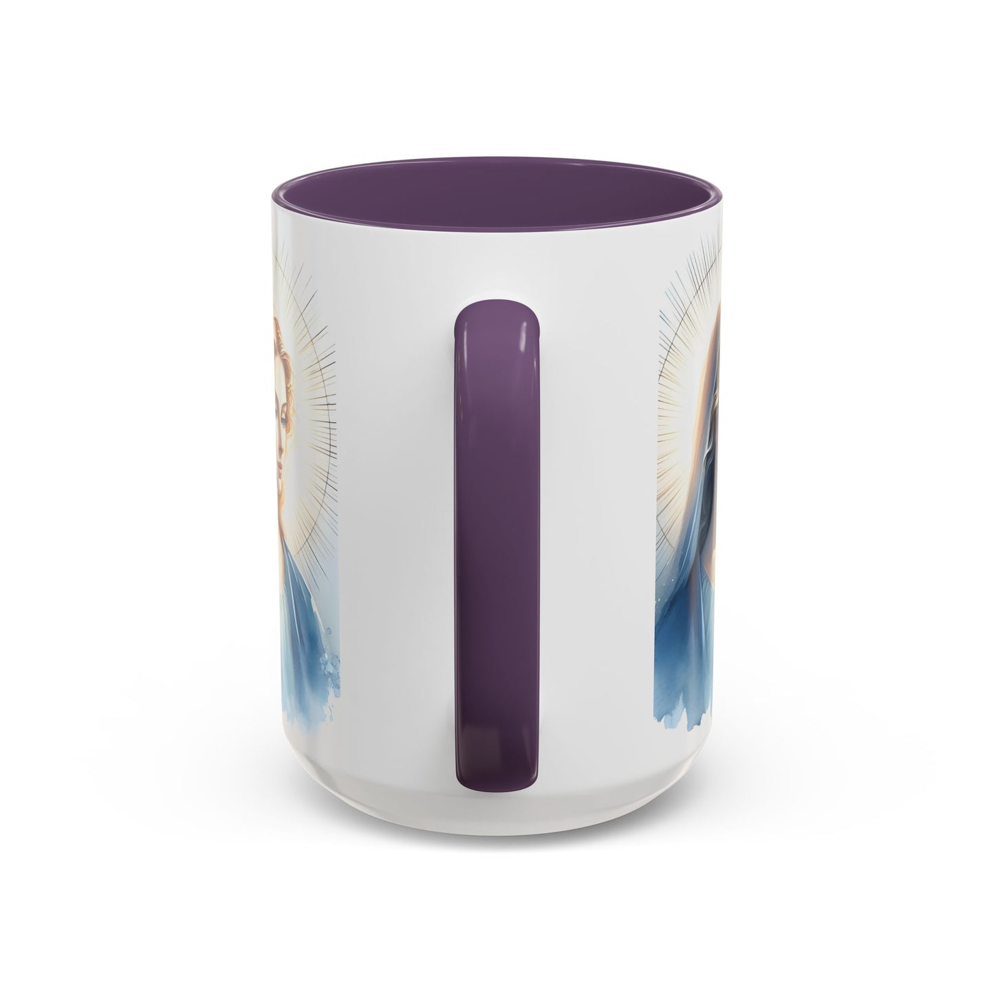 Serene Virgin Mary Accent Coffee Mug