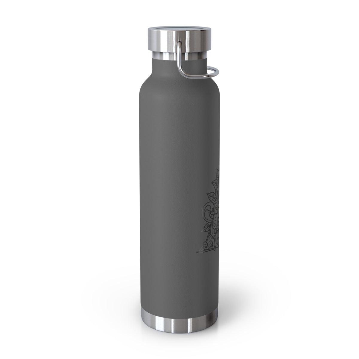 Boho Art Cold Drink Tumbler- Letter A, Personalized Water Bottle, Yoga Gift, Stylish Insulated Flask