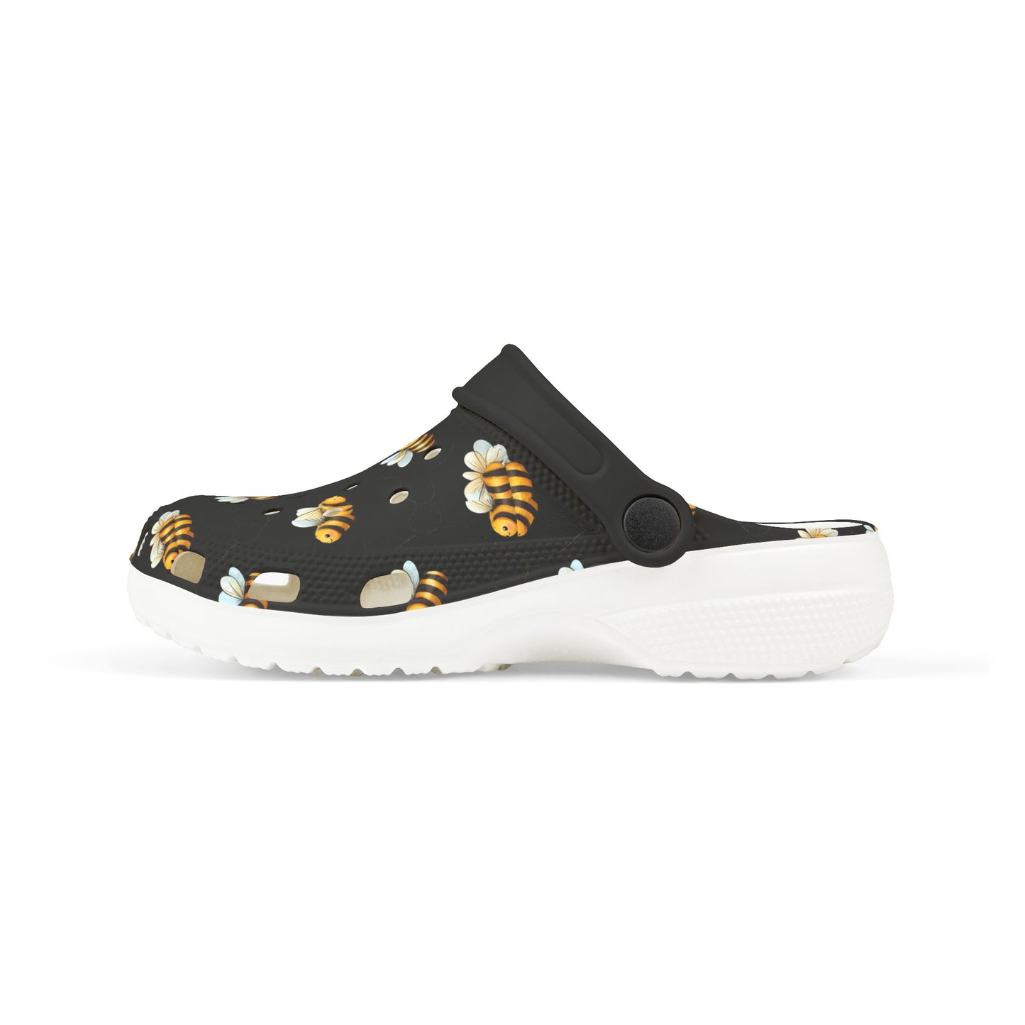 Bee-themed Kid's EVA Foam Clogs, Lightweight Comfort Shoes, Fun Summer Sandals, Durable Kids Footwear, Garden Party Accessories