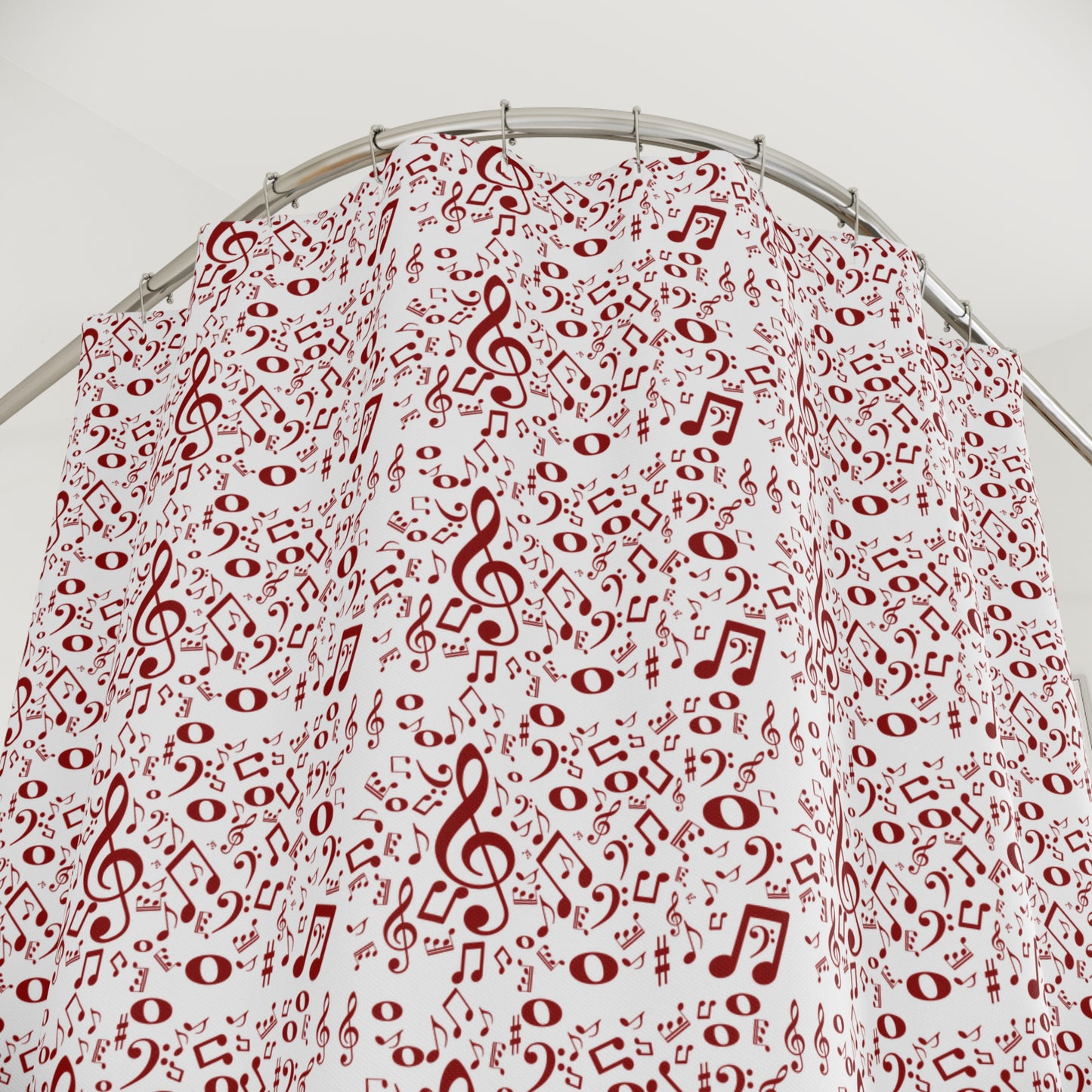 Musical Notes Shower Curtain | Bathroom Decor | Music Lover Gift | Unique Home Accessory | Fun Music Theme | Perfect for Musicians