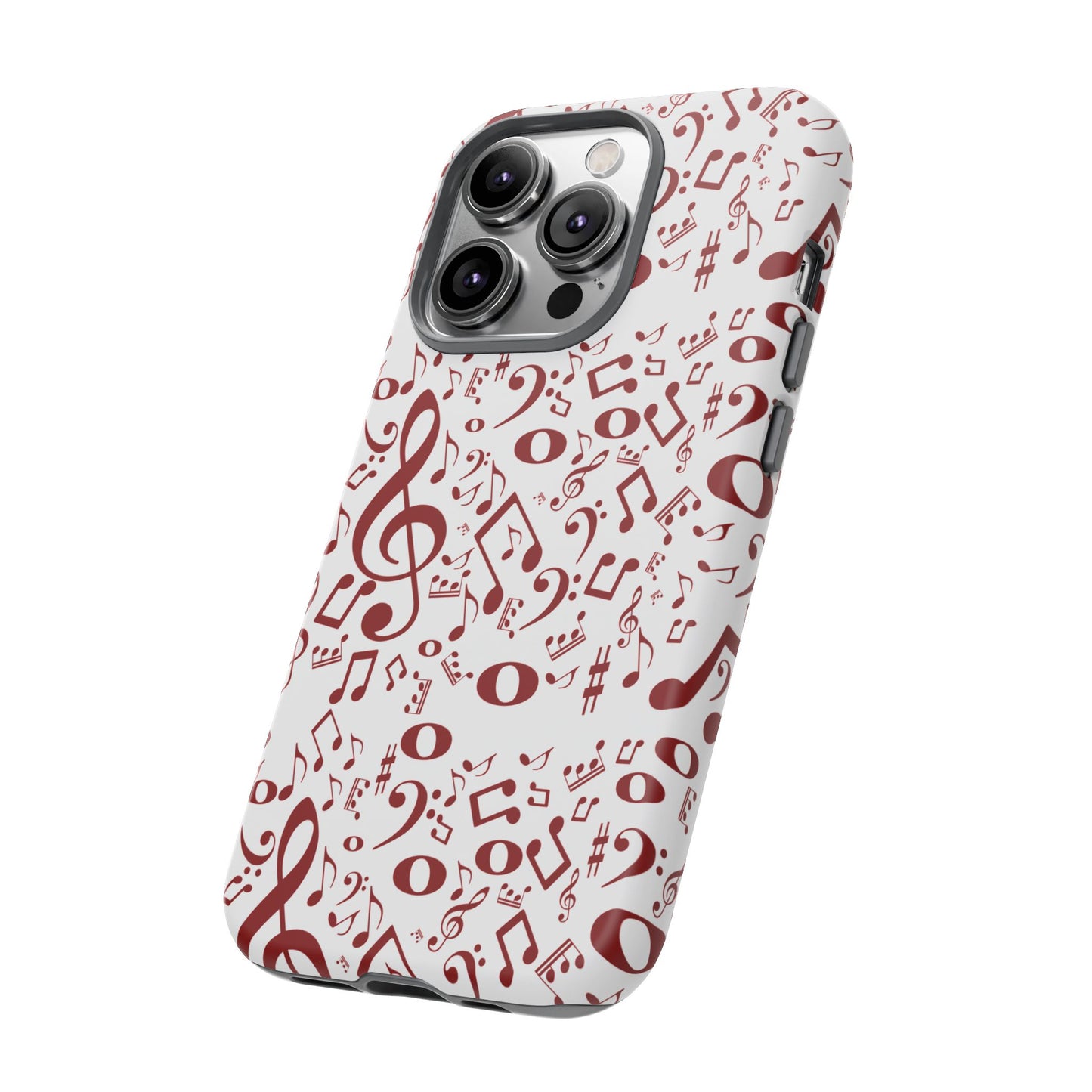 Musical Note Phone Case, Tough iPhone Cover, Gift for Musicians, Customizable, Music Lover's Accessory, Durable Phone Protection