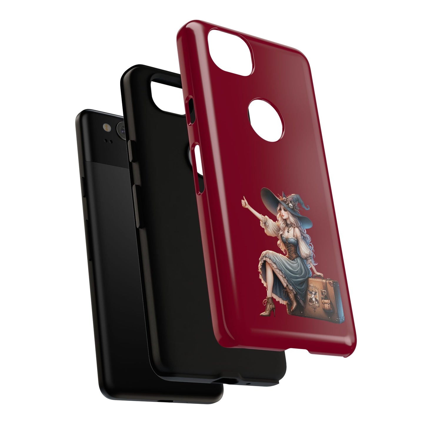 Witchy Phone Case - Magical, Durable - Halloween Gift, Cosplay Accessory, Cute Witch Design