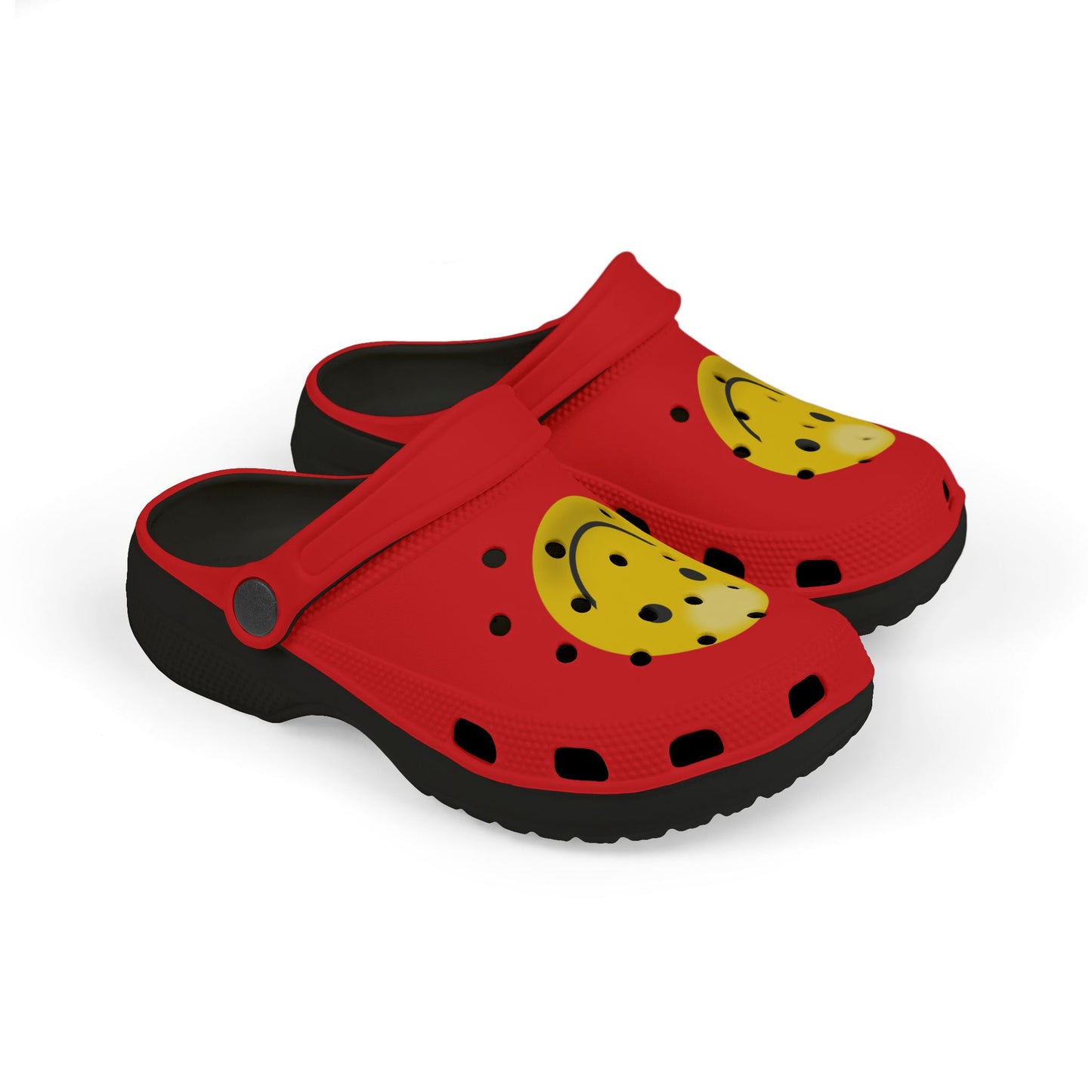 Smiley Face Clogs, Kid's EVA Foam Shoes, Comfortable Summer Footwear, Fun Playtime Shoes, Gift for Kids, Cute Garden Clogs