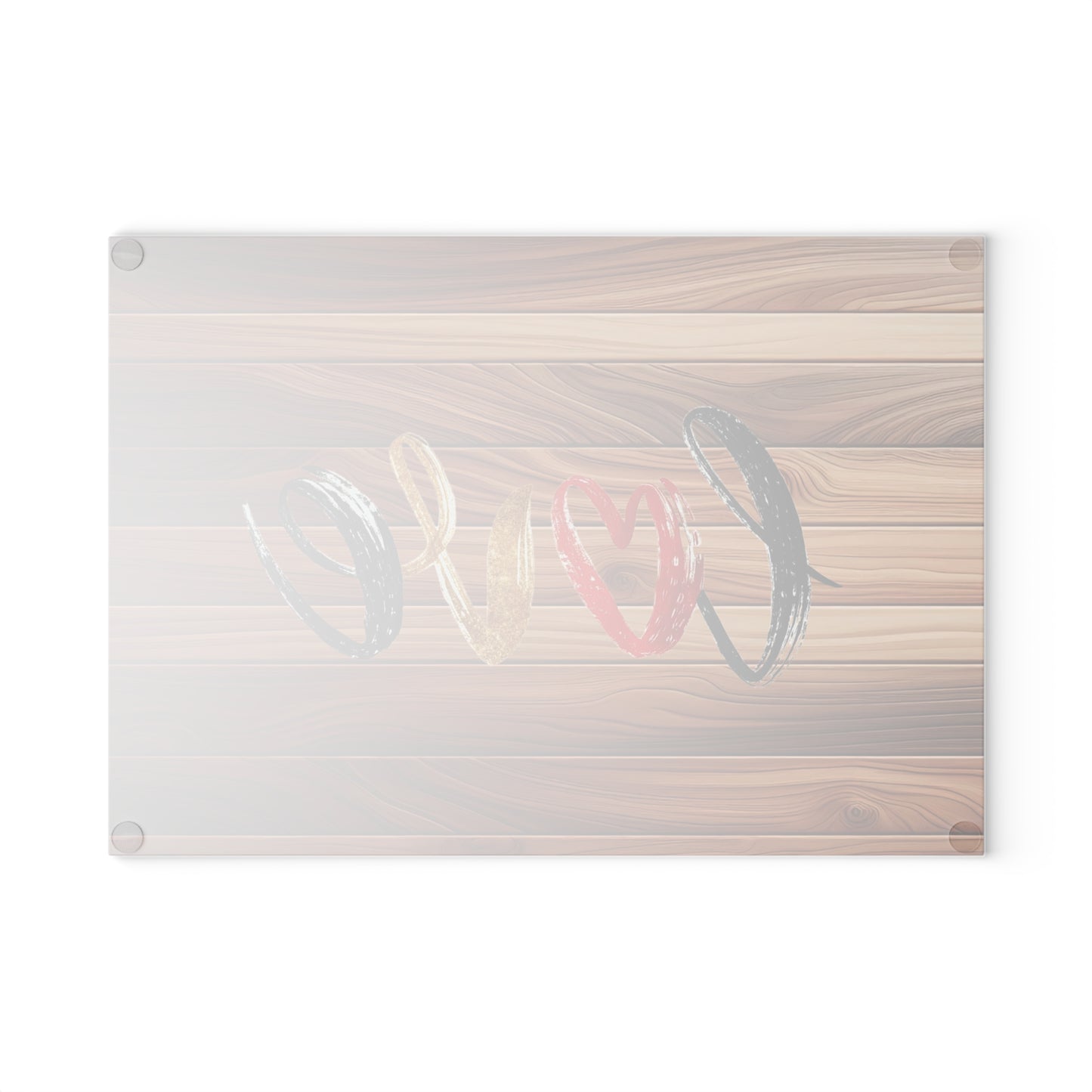 Love-Inspired Glass Cutting Board, Kitchen Decor, Wedding Gift, Anniversary Present, Home Chef Accessory, Heartwarming Gift