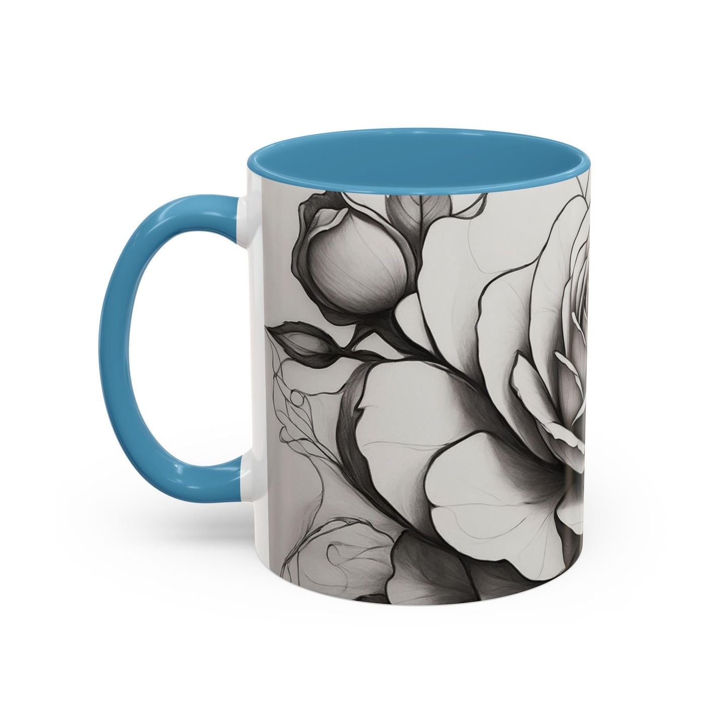 Elegant Floral Coffee Mug - Perfect Gift for Flower Lovers, Mother's Day, Birthdays, Home Decor, Office Use