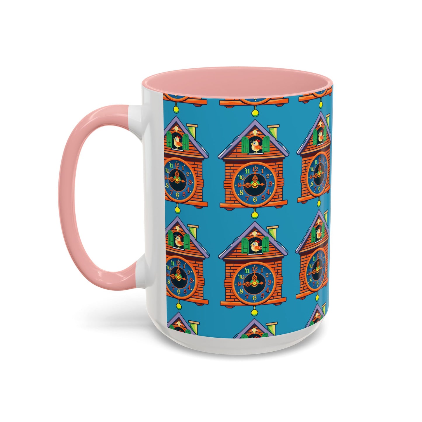 Whimsical Clock House Coffee Mug Unique Gift for Home Decor