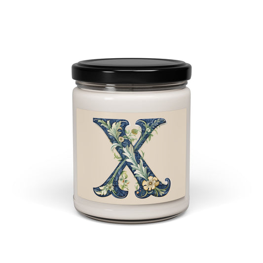 Scented Soy Candle, 9oz - Letter X