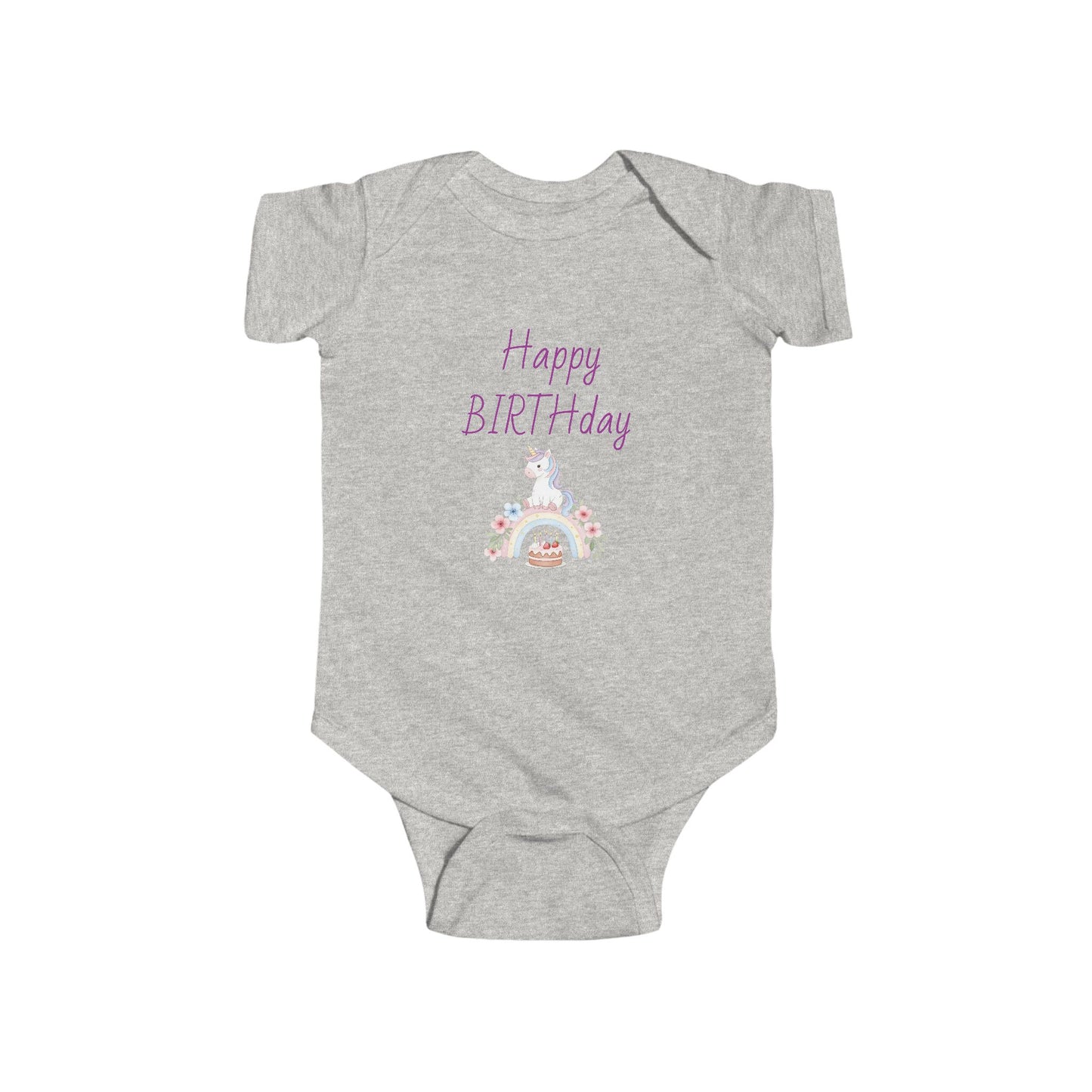 Happy Birthday Infant Bodysuit, Baby Shower Gift, Cute Baby Outfit, Newborn Clothes, 1st Birthday Outfit