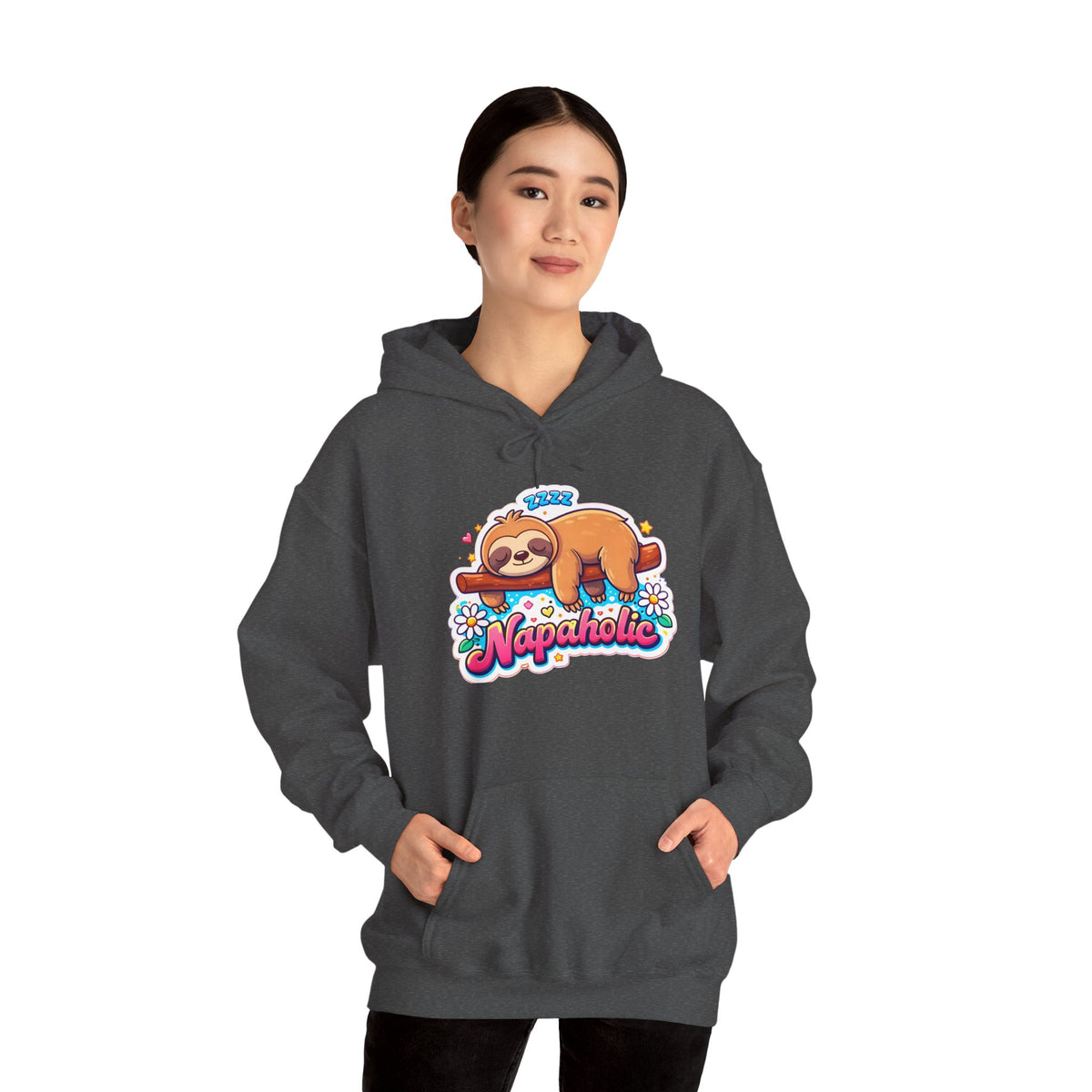 Napaholic Sloth Hoodie — Cute Sleepy Sloth Graphic Sweatshirt
