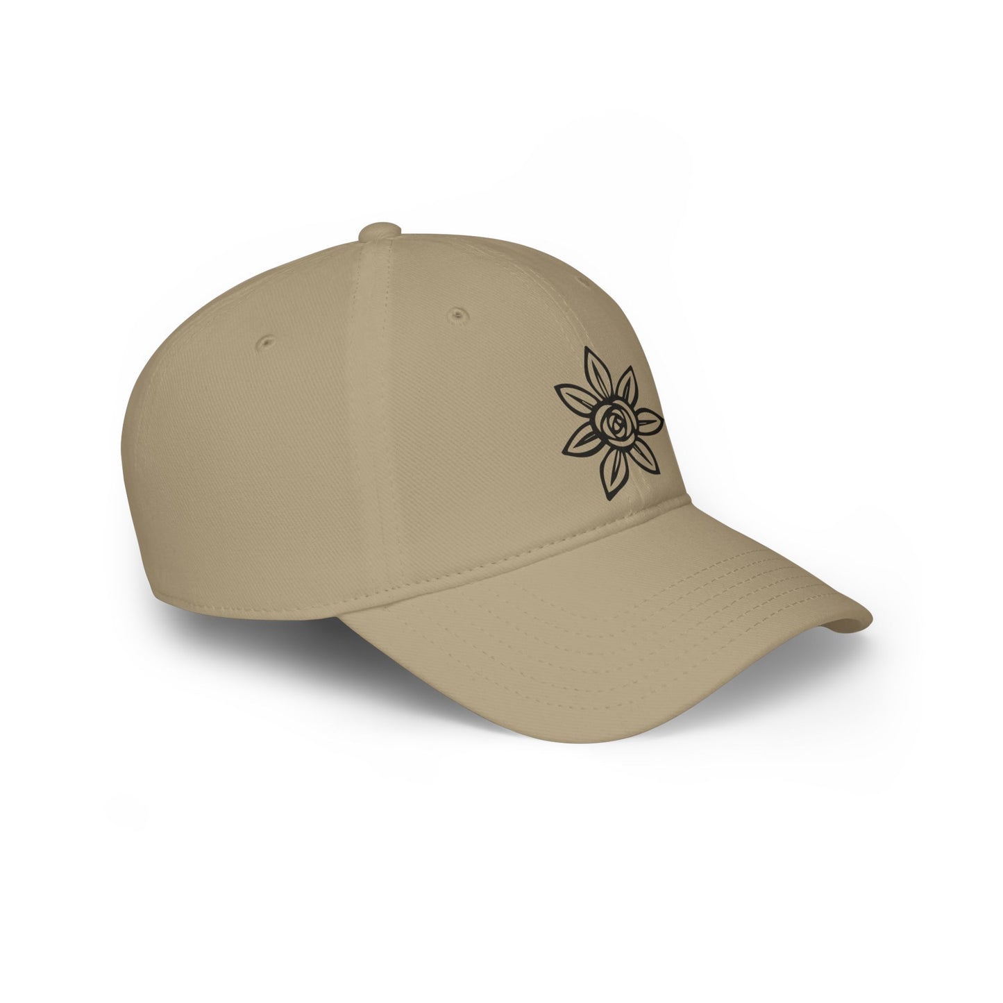 Stylish Floral Low Profile Baseball Cap, Casual Hat, Summer Accessory, Gift for Her, Trendy Headwear, Everyday Wear