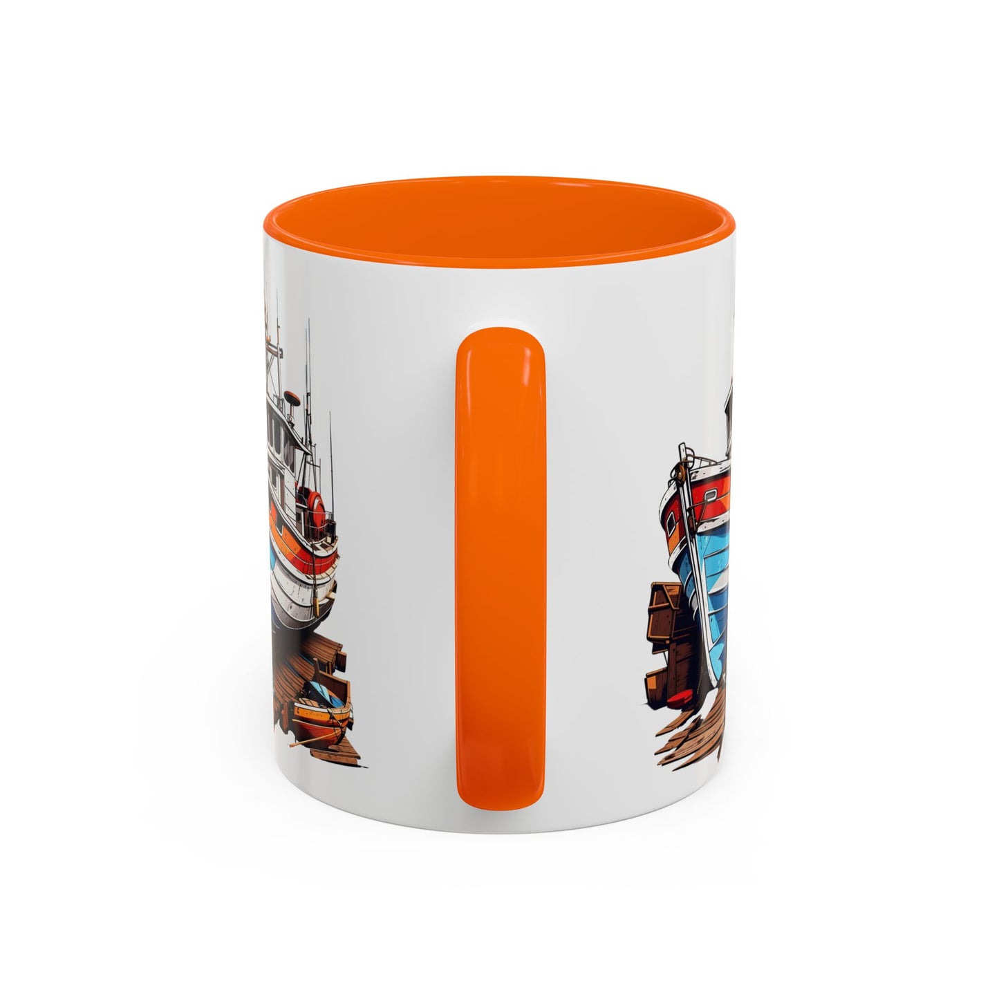 Nautical Accent Coffee Mug | Perfect for Boat Lovers, Sailor Gifts, Coastal Decor, Unique Gift Idea, Custom Artwork Mug