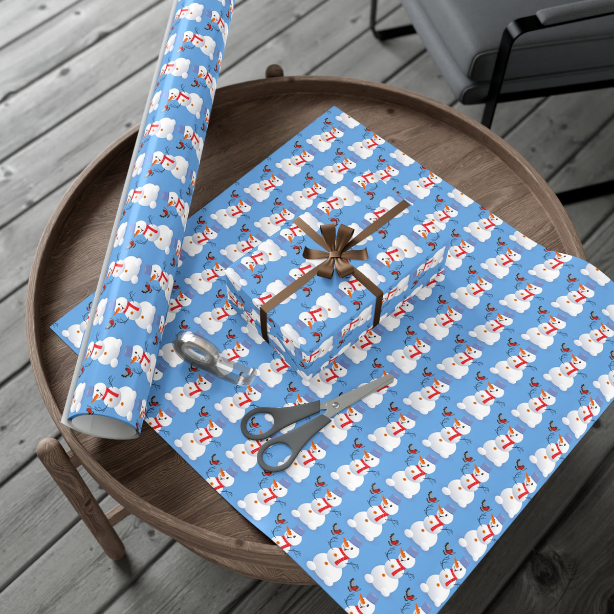 Snowman Gift Wrap Papers for Holiday Cheer, Christmas, Winter Parties, Eco-Friendly Wrapping, Festive Gifts, Seasonal Celebrations