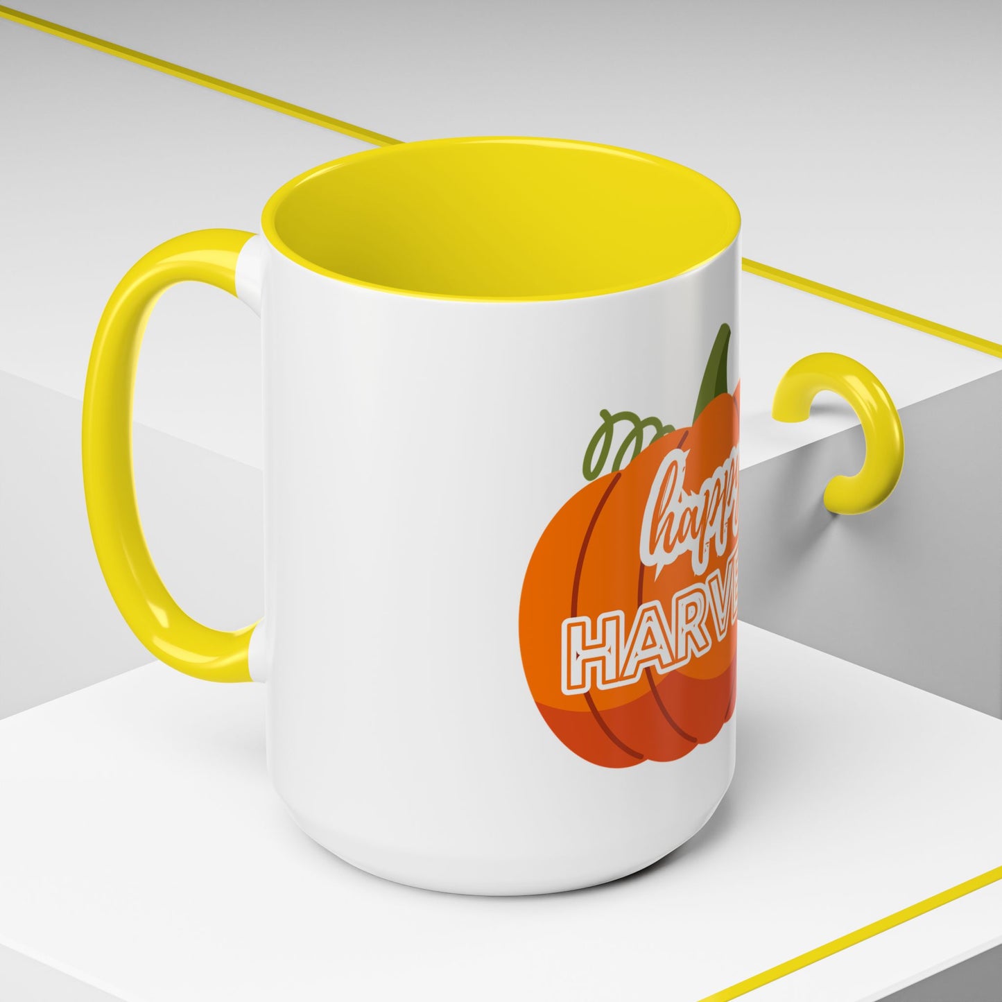 Happy Harvest Pumpkin Coffee Mug, Fall Mug, Seasonal Decor, Gift for Coffee Lovers, Autumn Vibes, Halloween Decoration