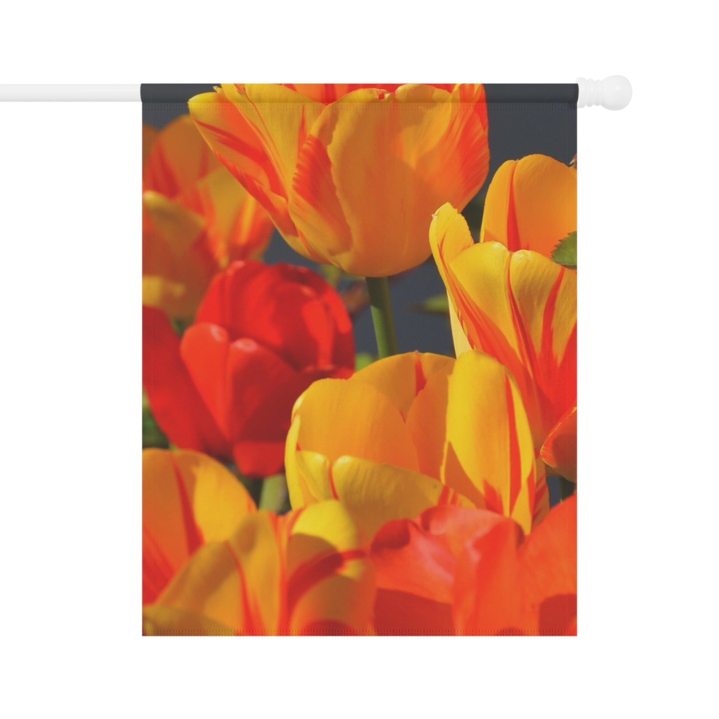 Floral Garden Banner, Vibrant Spring Decor, Flower Flag for Outdoor Space