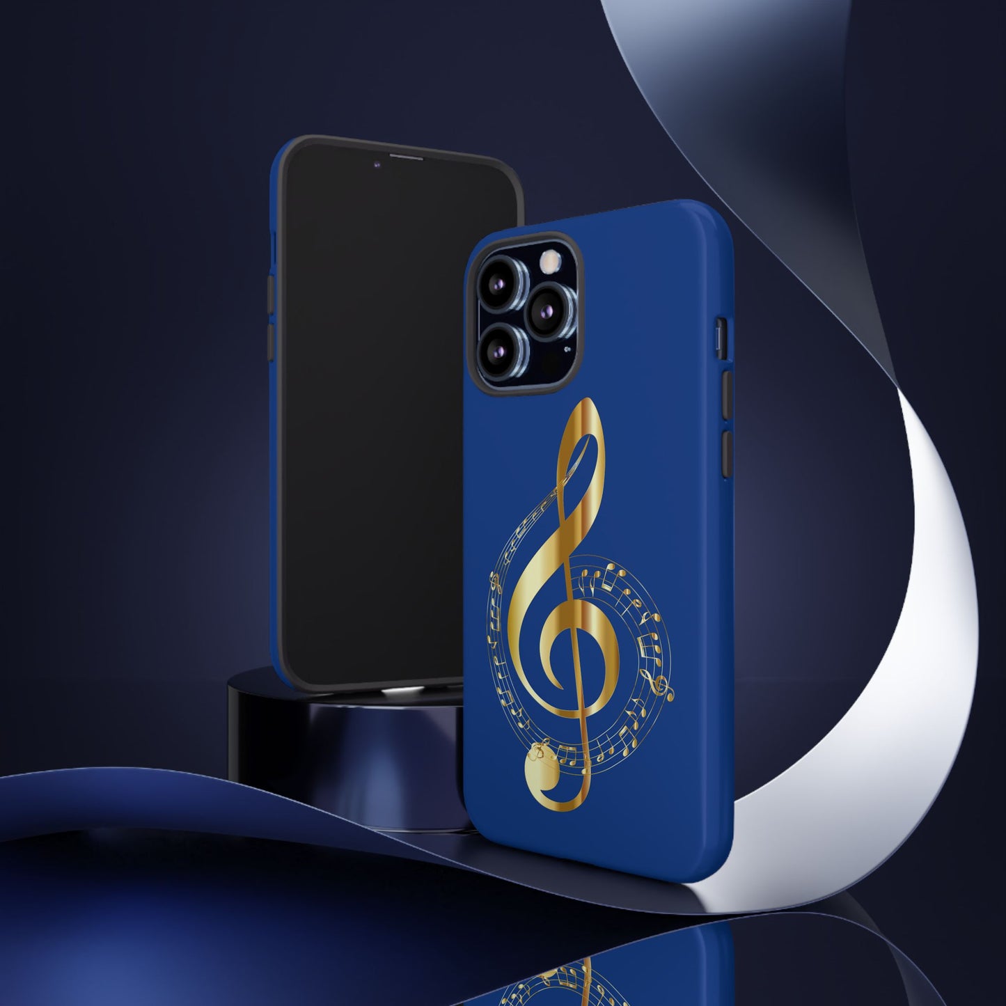 Tough Cases Blue and Gold Musical Note