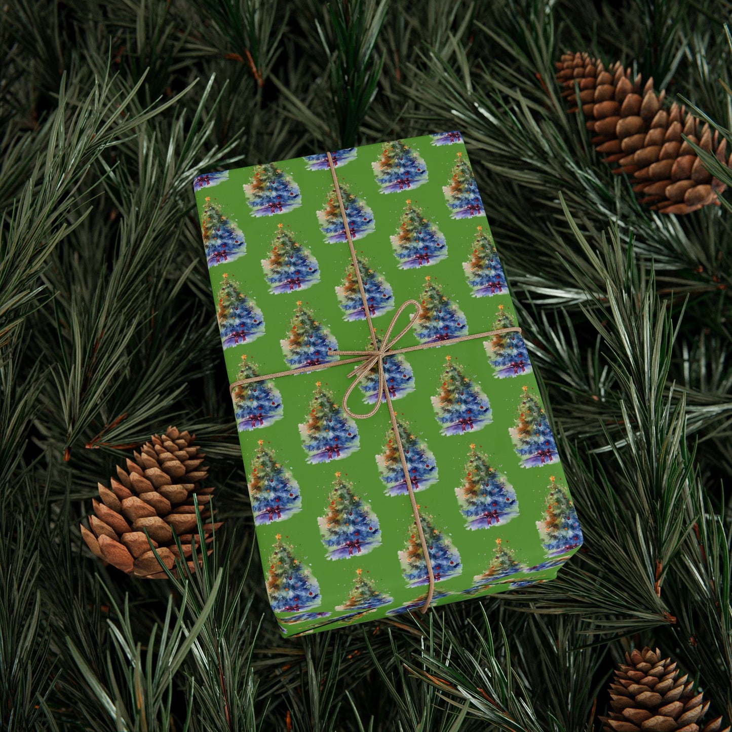 Vibrant Floral Wrapping Paper, Eco-Friendly Gift Wrap for Birthdays, Holidays, Special Occasions, Party Supplies, Green Decor
