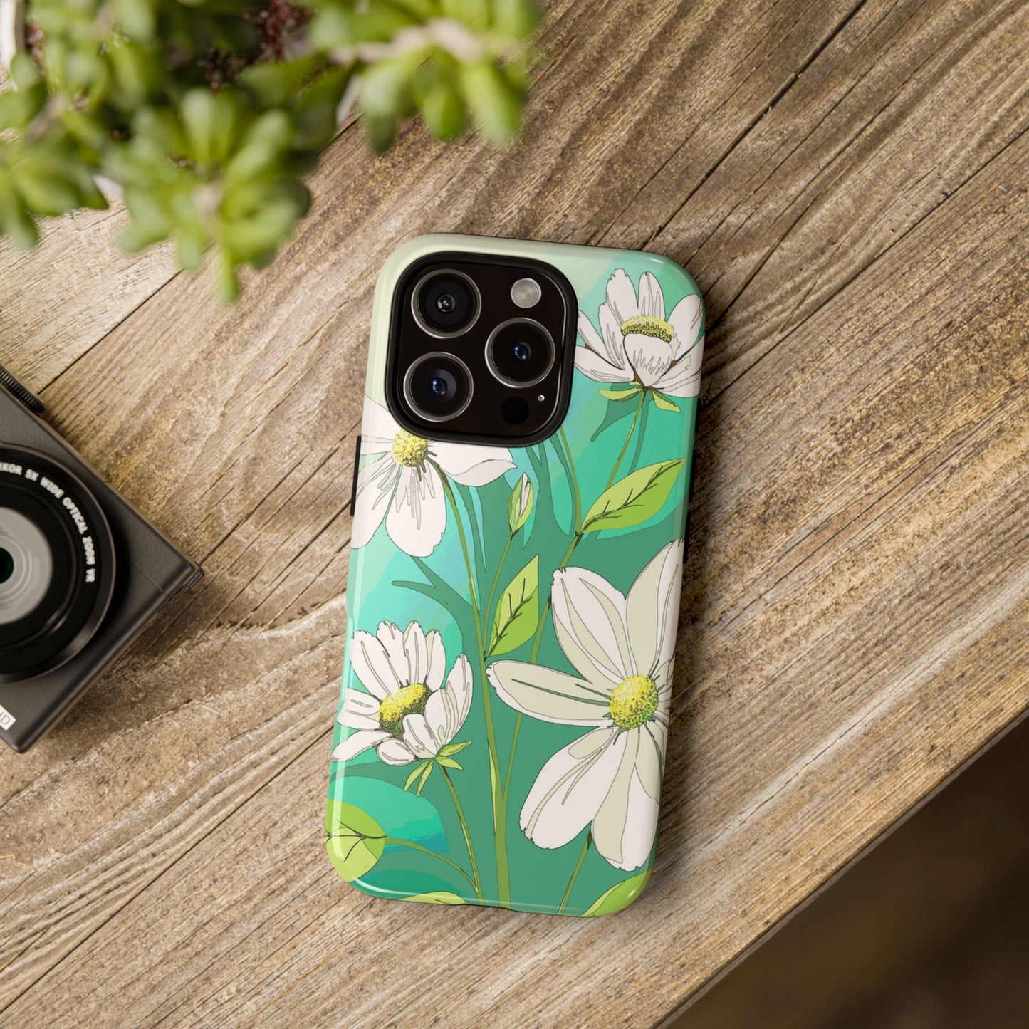 Floral Phone Case, Tough Cases, Flower Design, Nature Inspired, Eco-Friendly Cover, Unique Gift for Her, Spring Accessories