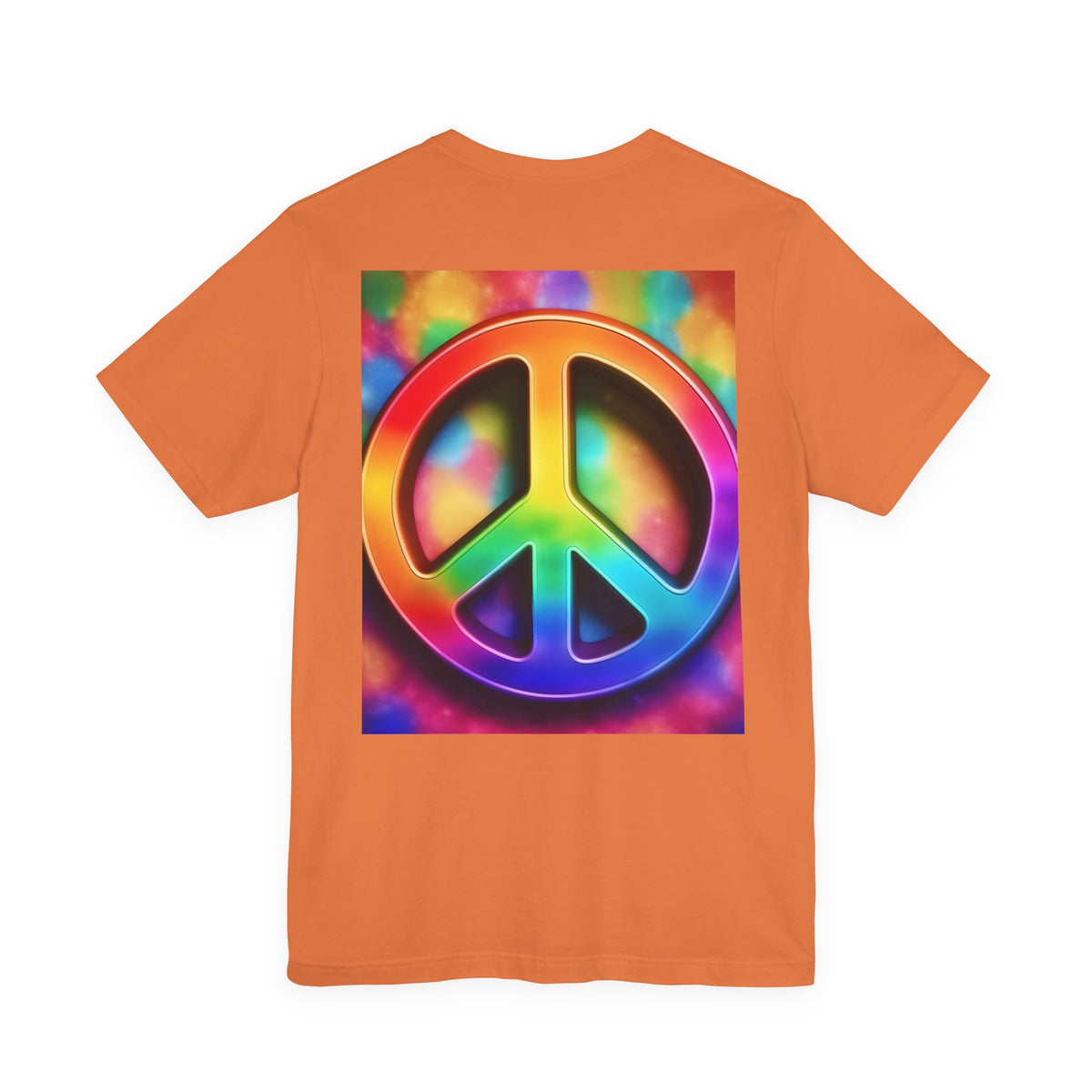Peace Sign Tie-Dye Tee — Rainbow Hippie Peace Symbol T-Shirt