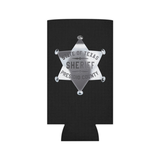 Sheriff Badge Can Cooler, Texas Sheriff Cooler, BBQ Coolers, Party Drink Holder, Outdoor Event Gifts, Custom Koozie