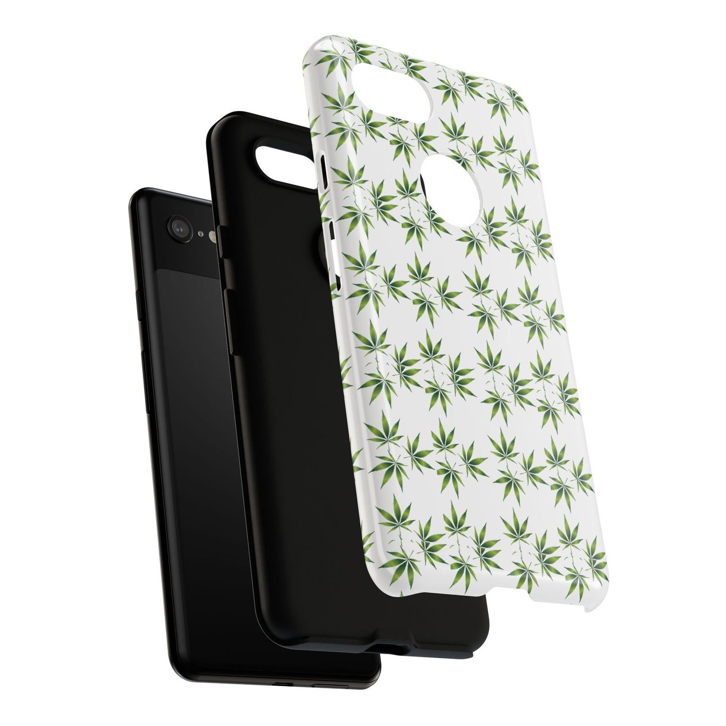 Stylish Phone Case with Cannabis Leaf Design, Durable Phone Cover, Gift for Stoner Friends, Unique Phone Accessory, Nature-Inspired Design
