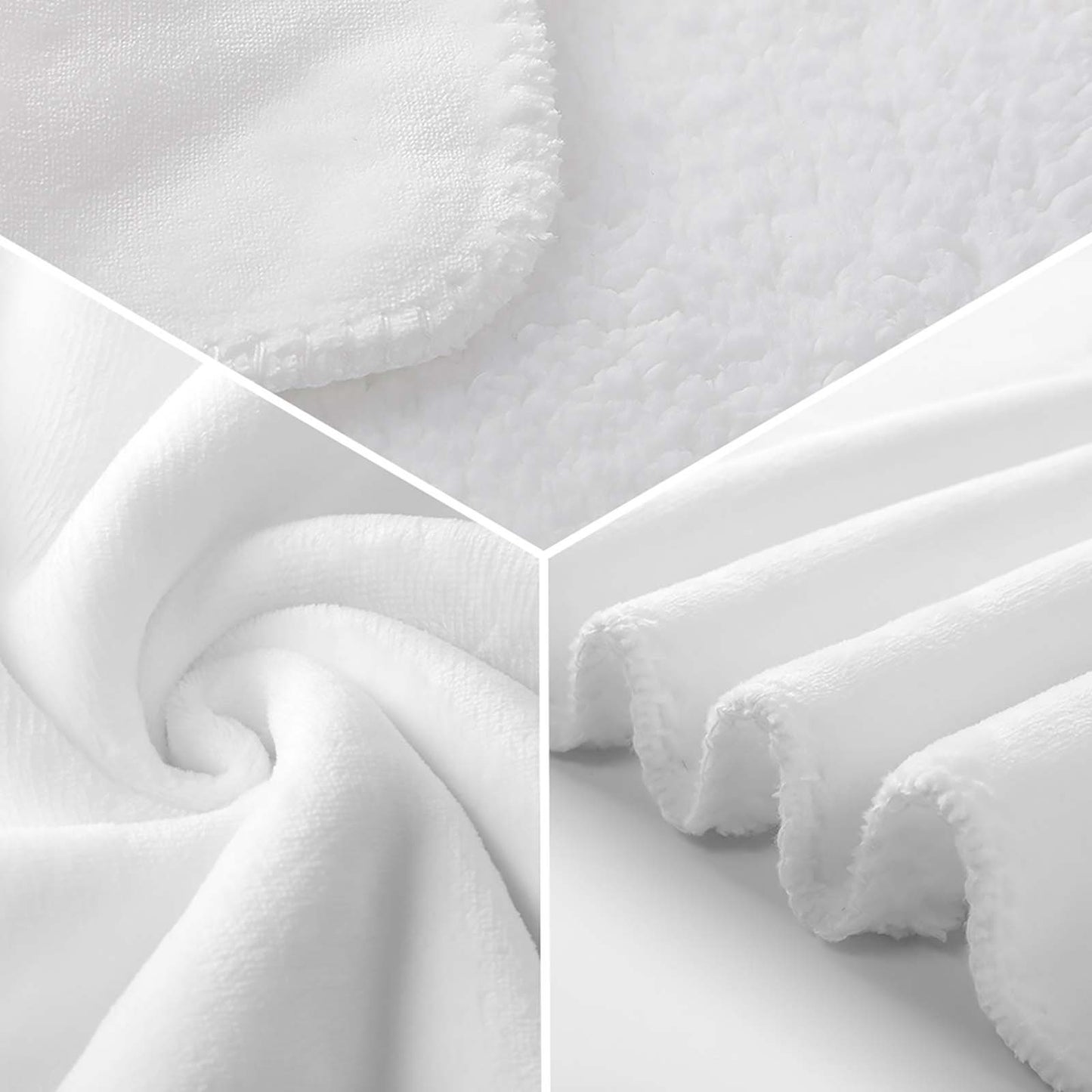 Sherpa Fleece Throw Blanket-50"×60"