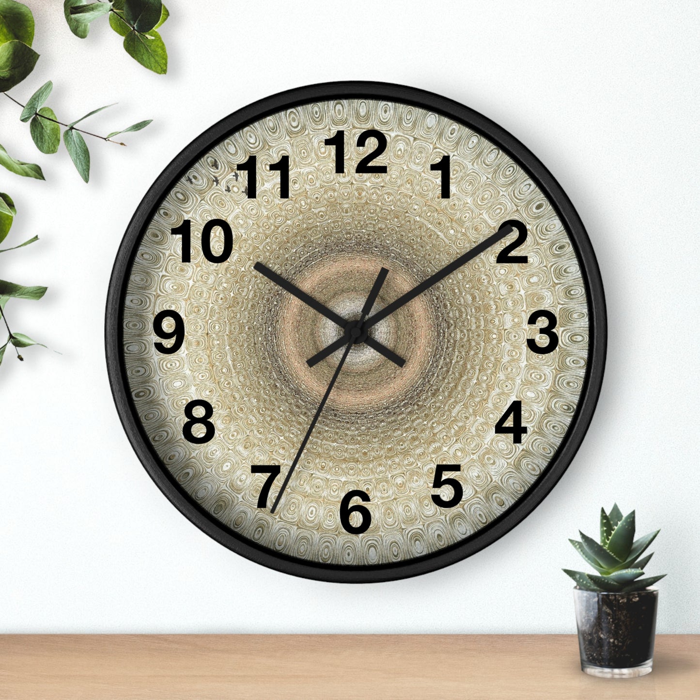 Elegant Textured Wall Clock, Modern Home Decor, Unique Gift for Housewarming, Minimalist Style, Timeless Design, Wall Art