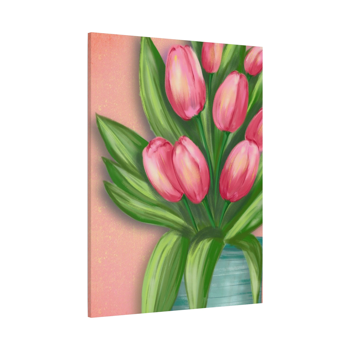 Matte Canvas, Stretched, 1.25" Tulips