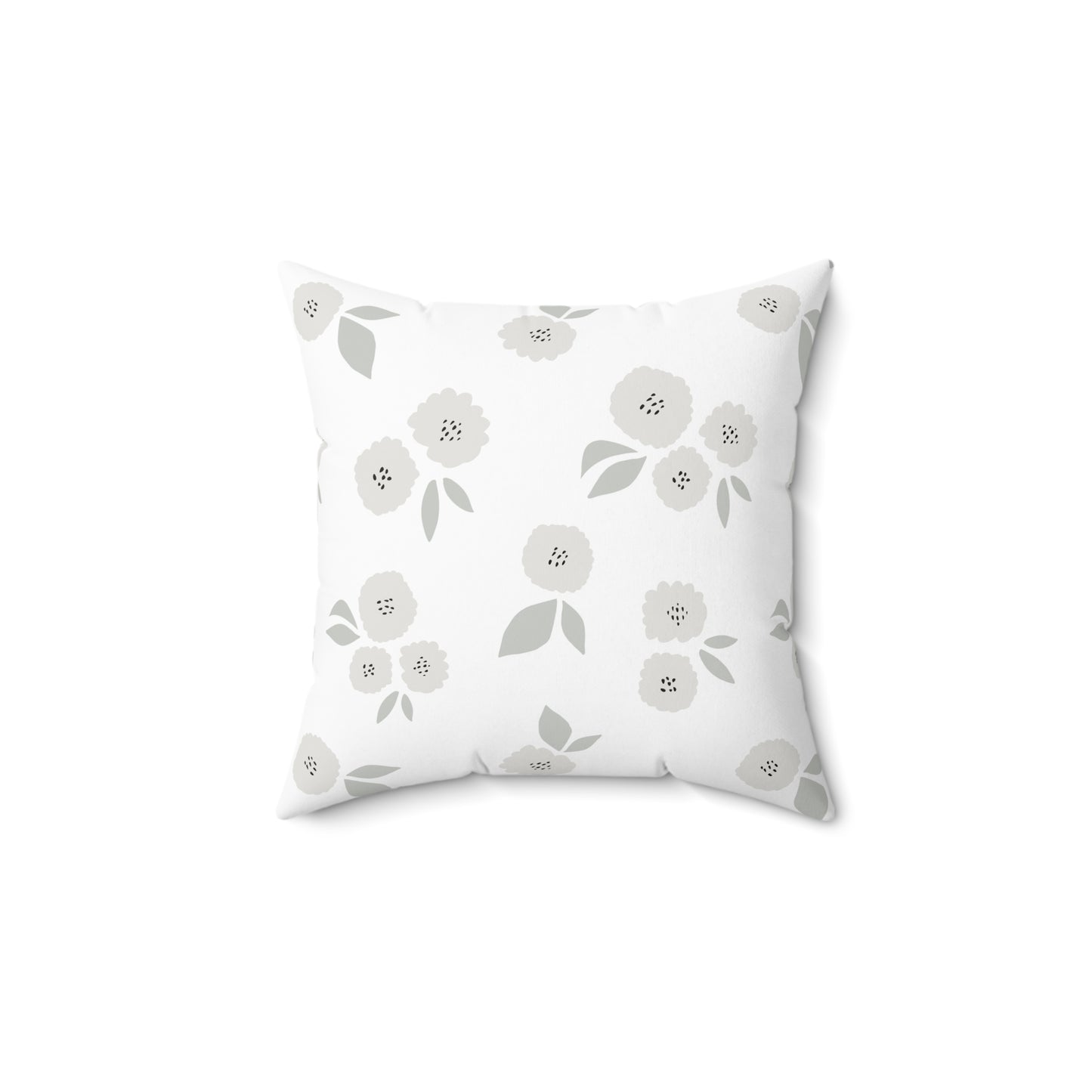 Floral Decor Accent Pillow for Cozy Home, Spring Gift, Boho Decor, Flower Print Cushion, Living Room Accessory