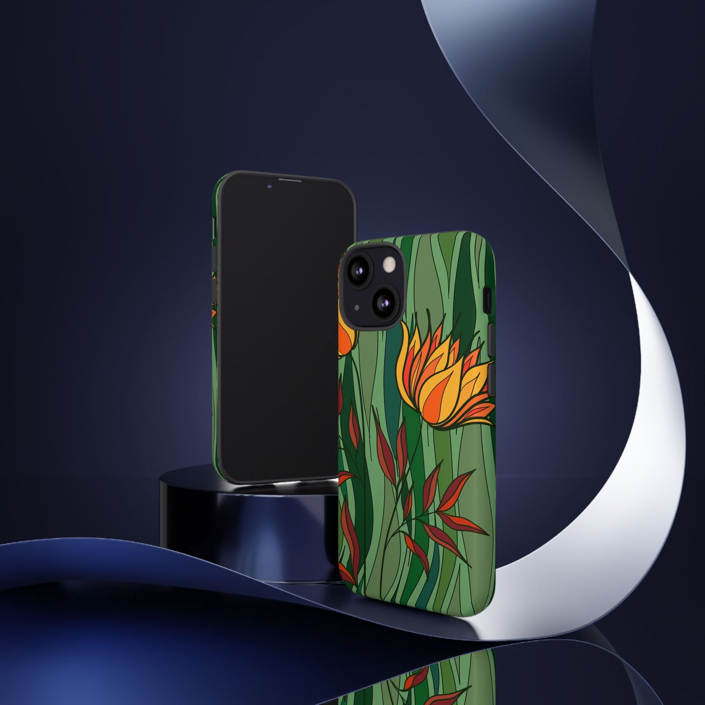 Vibrant Floral Phone Case, Nature-Inspired Tough Case, Eco-Friendly Cover, Unique Gift for Nature Lovers, Spring Decor