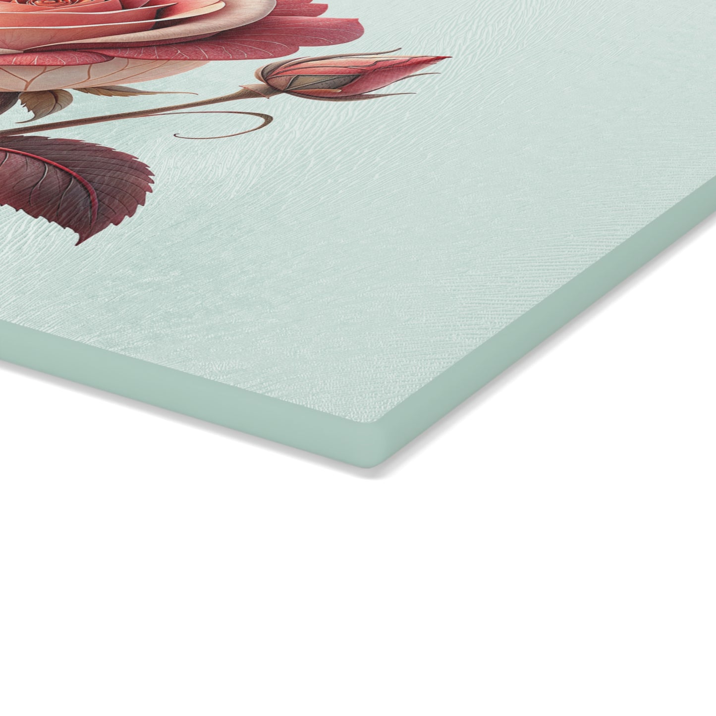 Elegant Floral Glass Cutting Board | Kitchen Decor, Wedding Gift, Home Essentials, Gift for Her, Entertaining Accessories