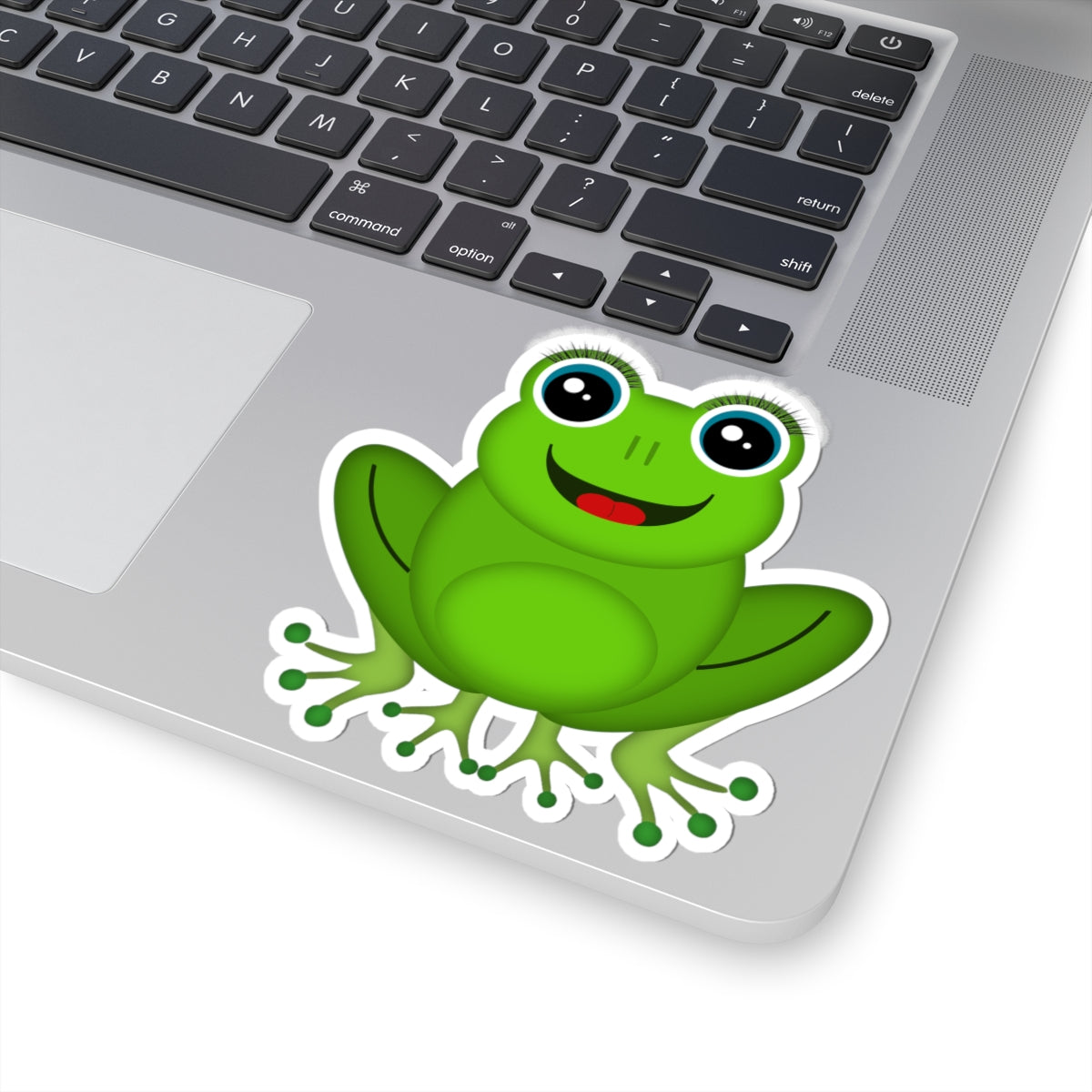 Cute Frog Kiss-Cut Stickers for Laptops, Water Bottles, Kids' Crafts, Fun Decor, Gift for Nature Lovers