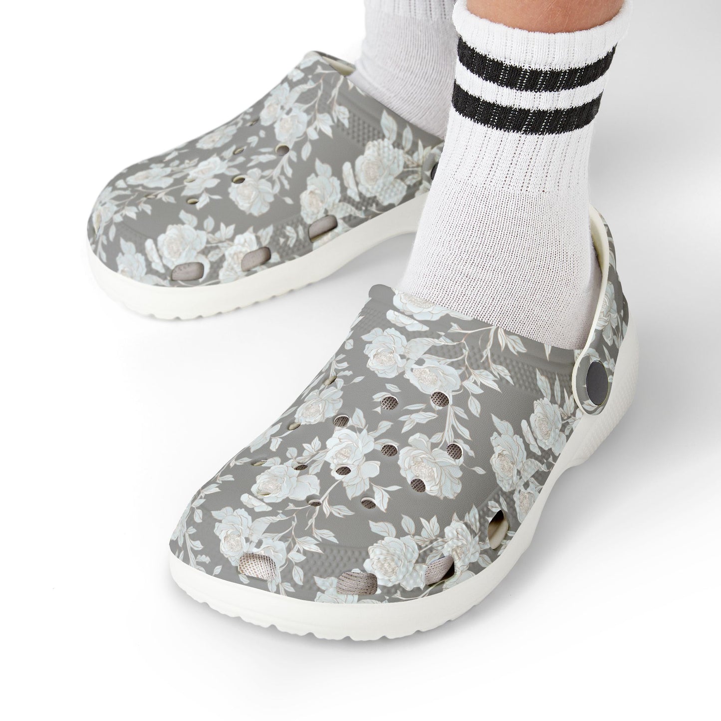 Floral Kid's EVA Foam Clogs, Comfortable Kids Slippers, Garden Party Clogs, Outdoor Play Shoes, Fun Summer Footwear