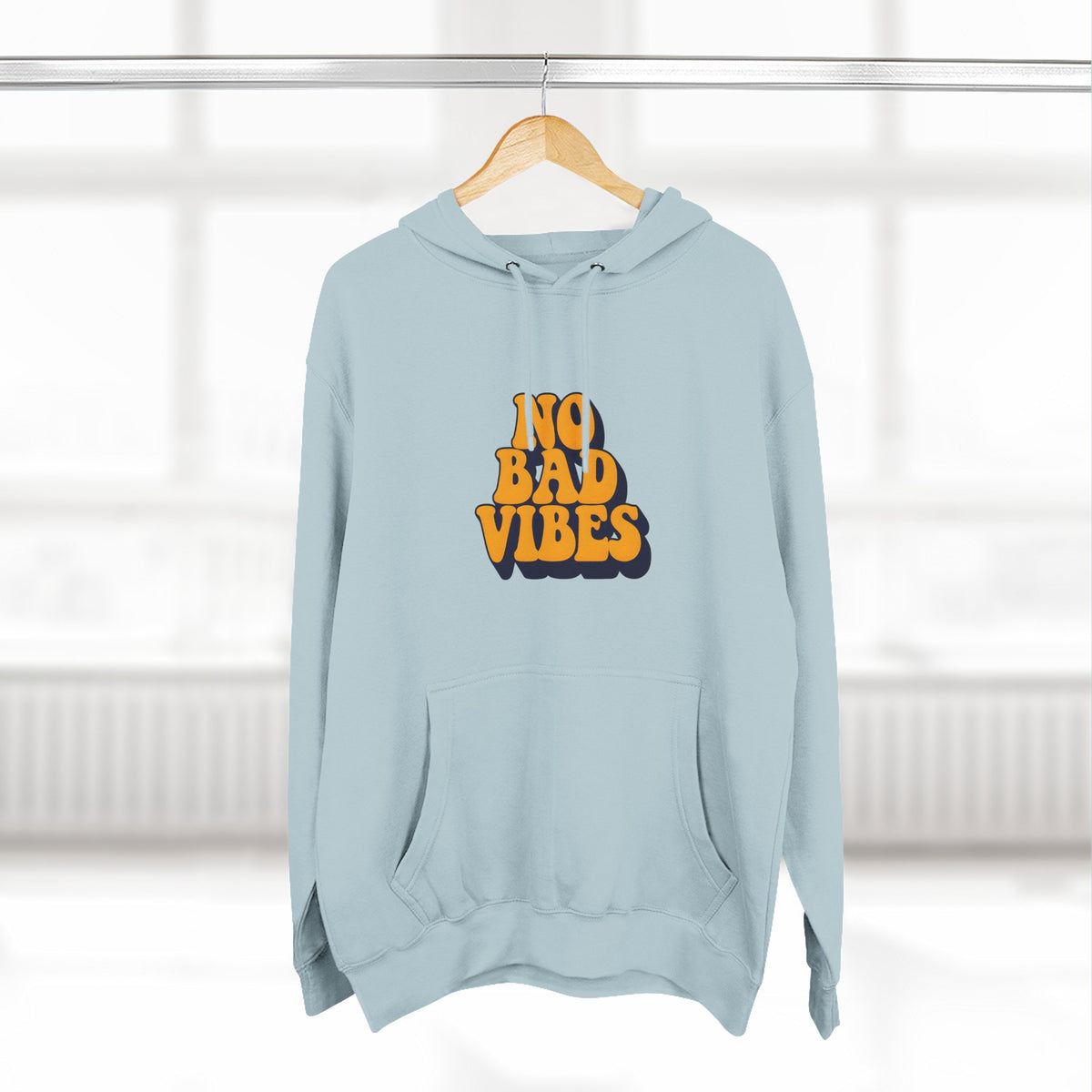 Good Vibes Only Fleece Hoodie for Positive Energy Lovers, Motivational Comfort, Chill Attire, Casual Wear, Gift for Friends
