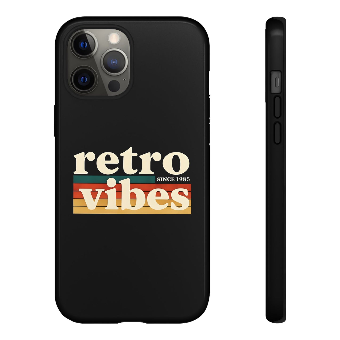 Retro Vibes Phone Case, Tough Phone Cover, Vintage Style Case, Gift for Music Lovers, Retro Aesthetic Accessory