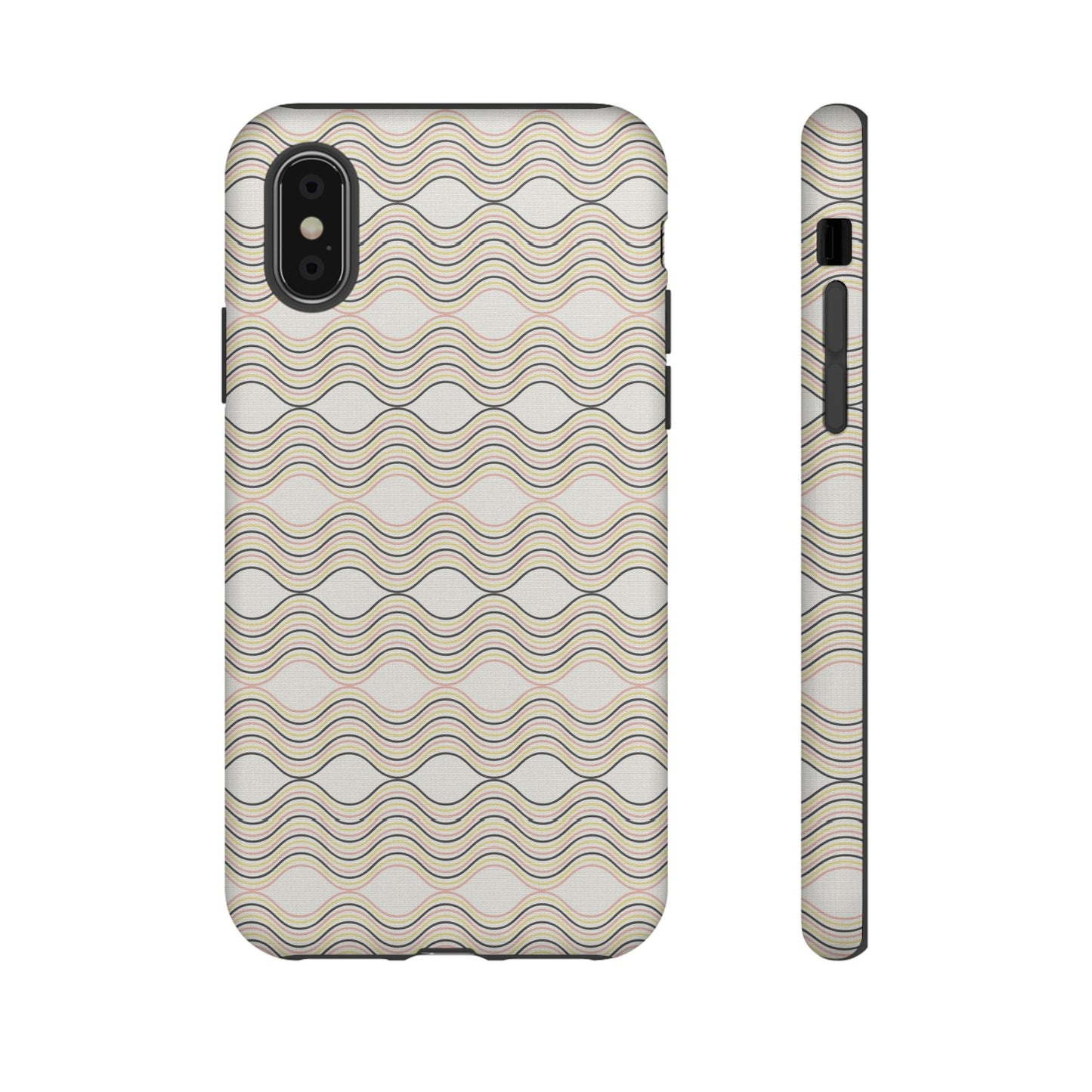 Stylish Phone Case for Tough Protection, Wavy Design, Chic Accessory, Gift for Her, Trendy Tech, Holiday Gift Idea