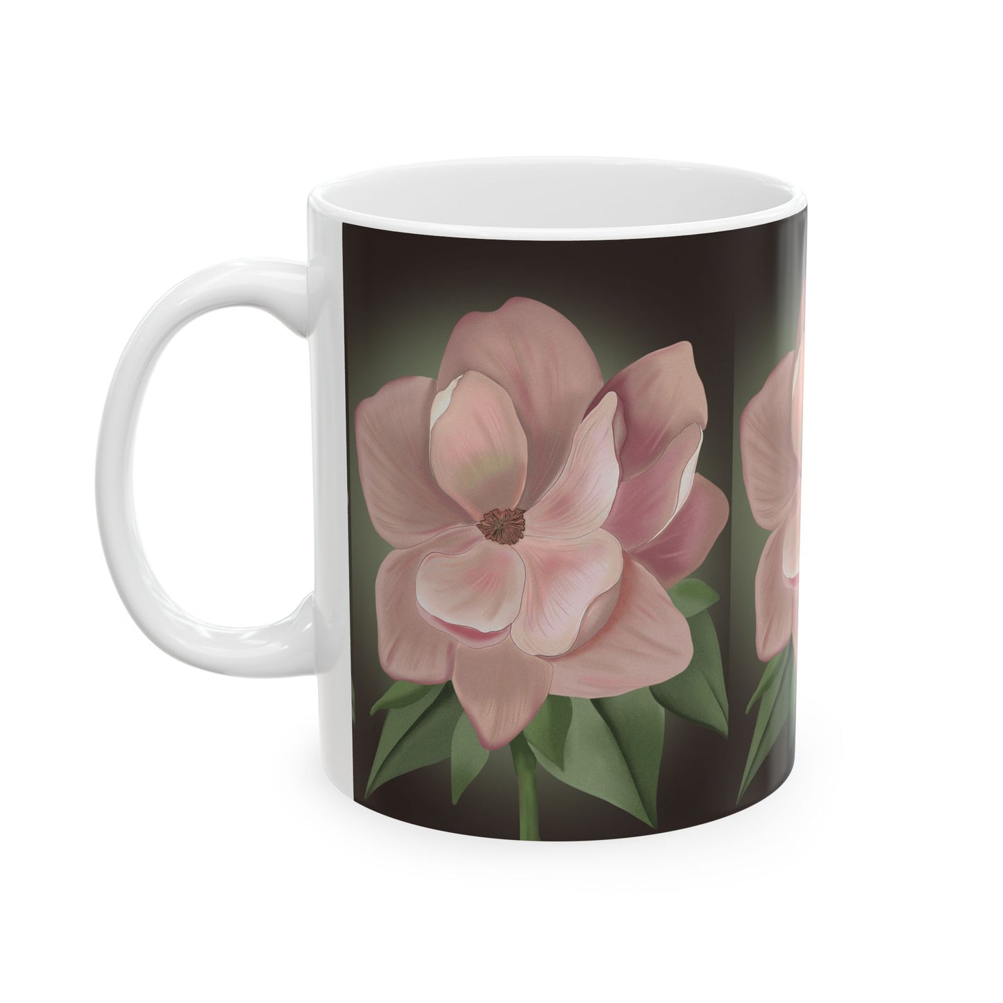 Floral Ceramic Mug - Aesthetic Coffee Cup, Flower Mug, Gift for Her, Botanical Drinkware, Mother's Day Gift, Home Decor
