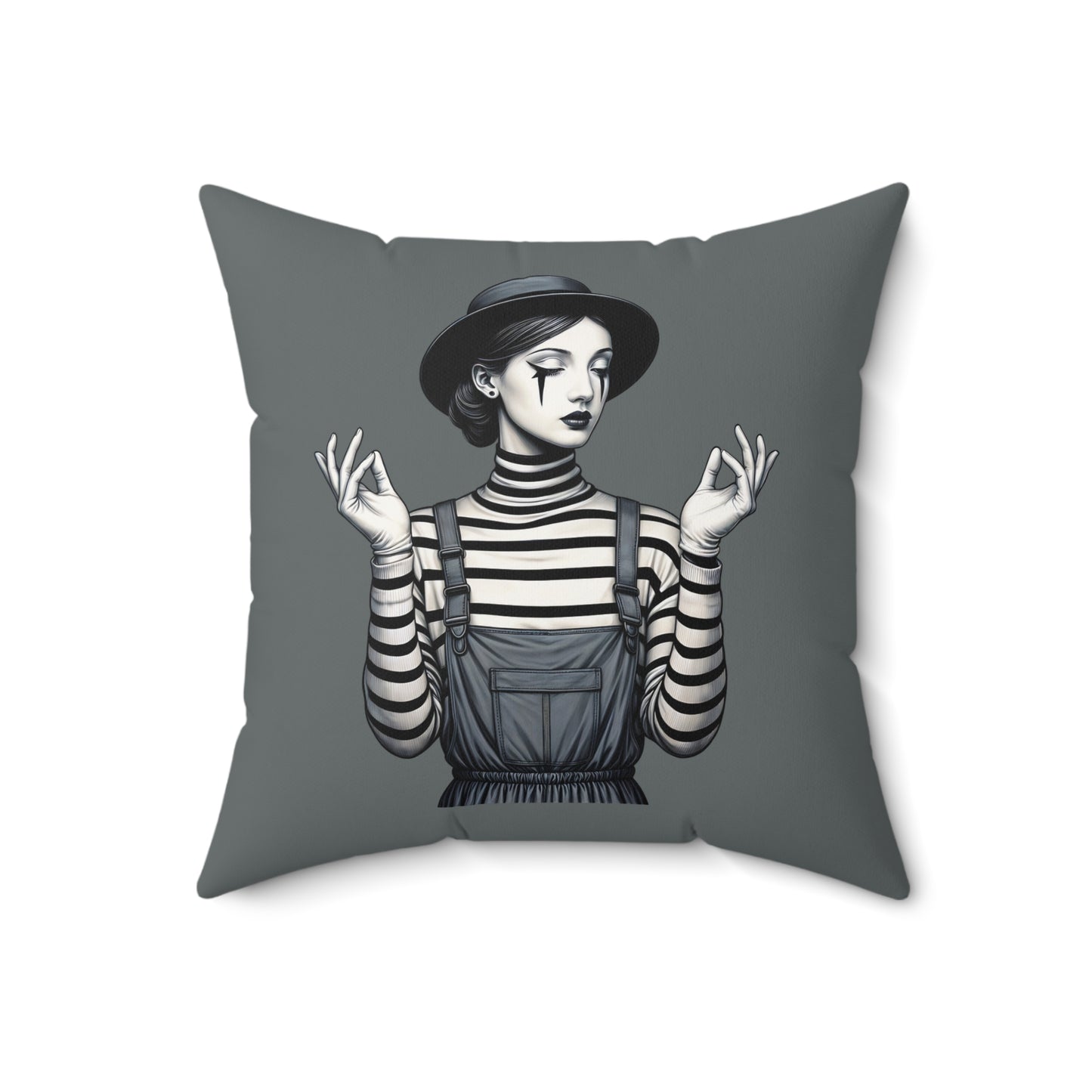 Trendy Bohemian Square Pillow, Decorative Cushion, Modern Accent Pillow