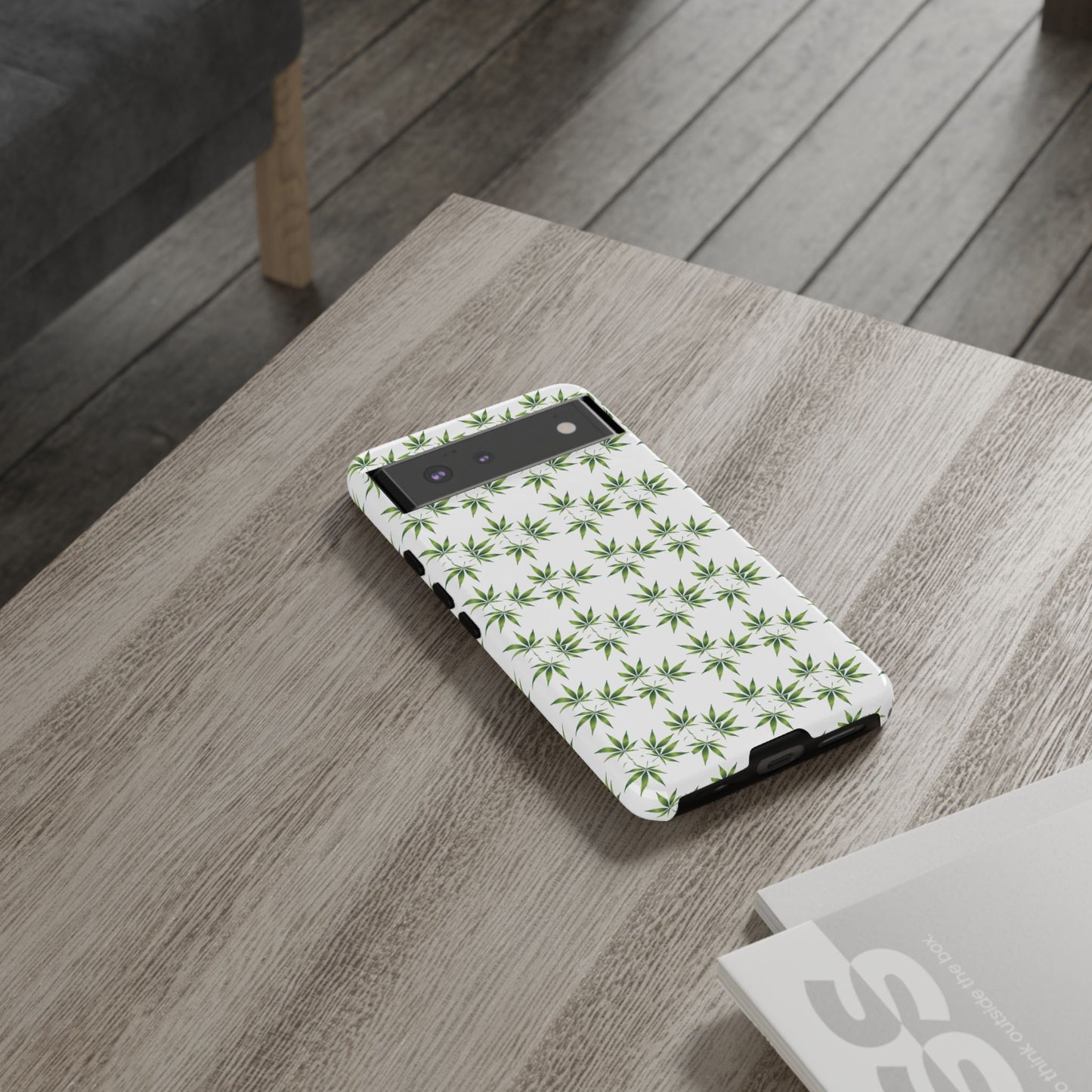 Stylish Phone Case with Cannabis Leaf Design, Durable Phone Cover, Gift for Stoner Friends, Unique Phone Accessory, Nature-Inspired Design