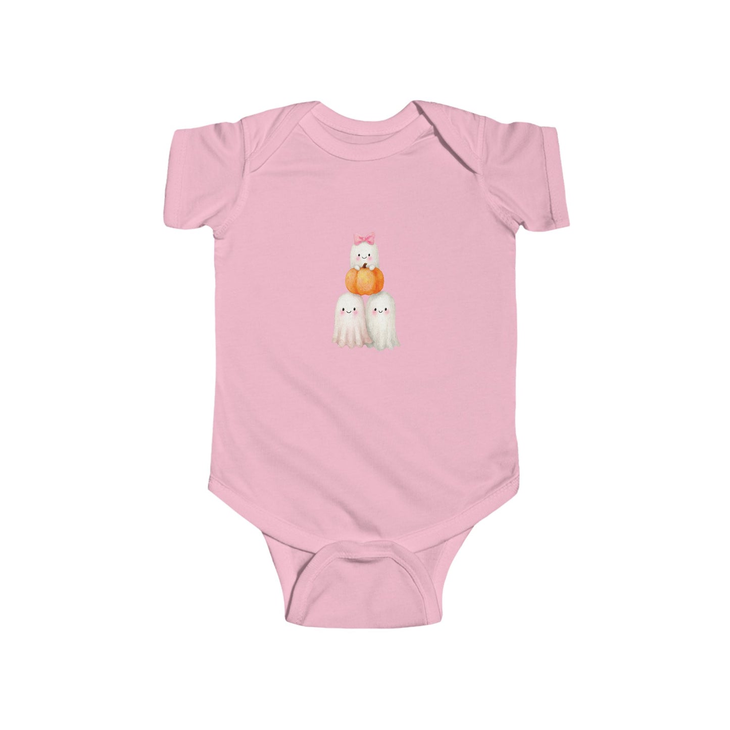 Adorable Halloween Infant Bodysuit, Cute Baby Outfit, Pumpkin Ghost Costume, Baby Shower Gift, Fall Celebration Apparel