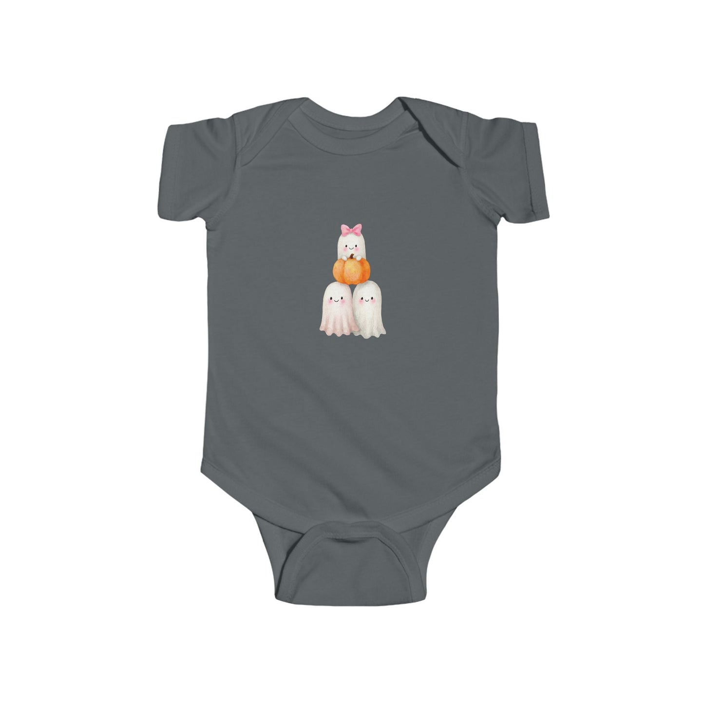 Adorable Halloween Infant Bodysuit, Cute Baby Outfit, Pumpkin Ghost Costume, Baby Shower Gift, Fall Celebration Apparel