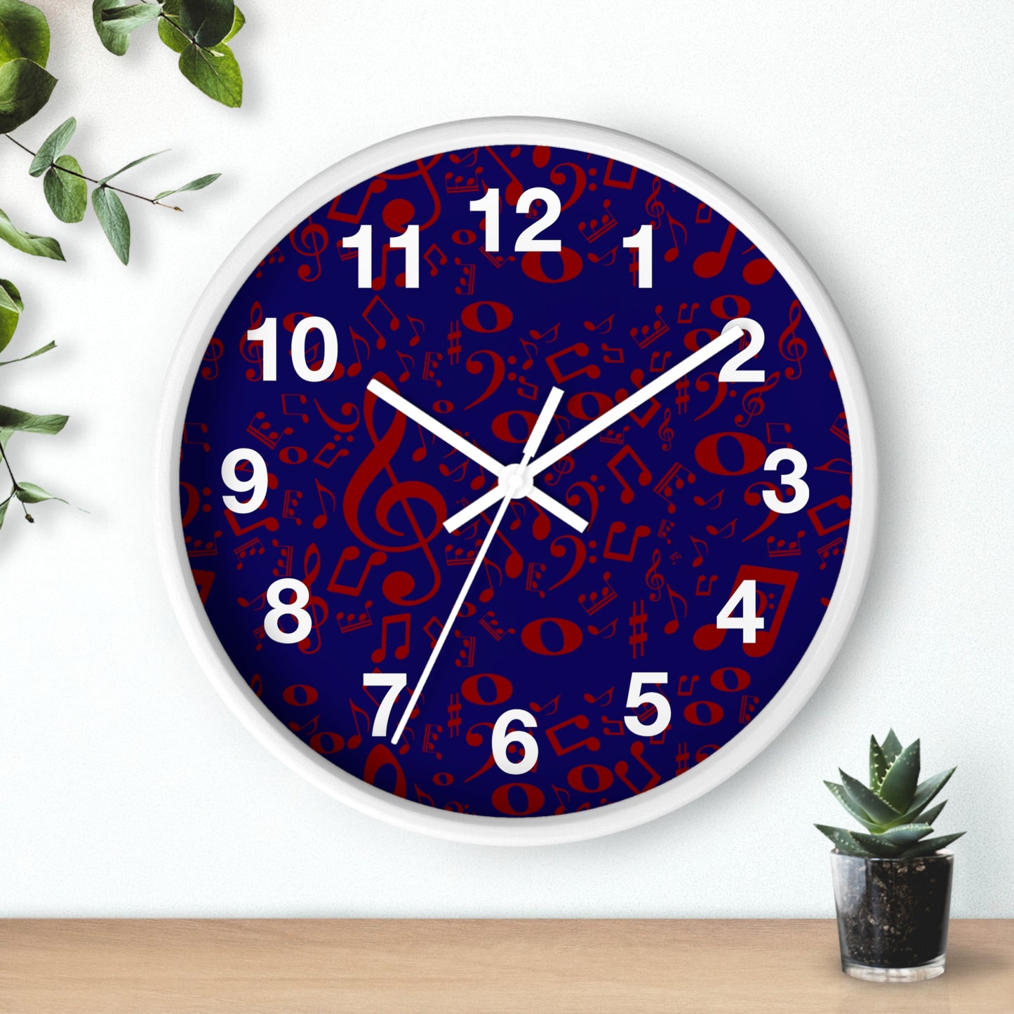 Musical Notes Wall Clock - Perfect Gift for Music Lovers, Home Decor, Unique Clock, Musician Gift, Music-themed Wall Art