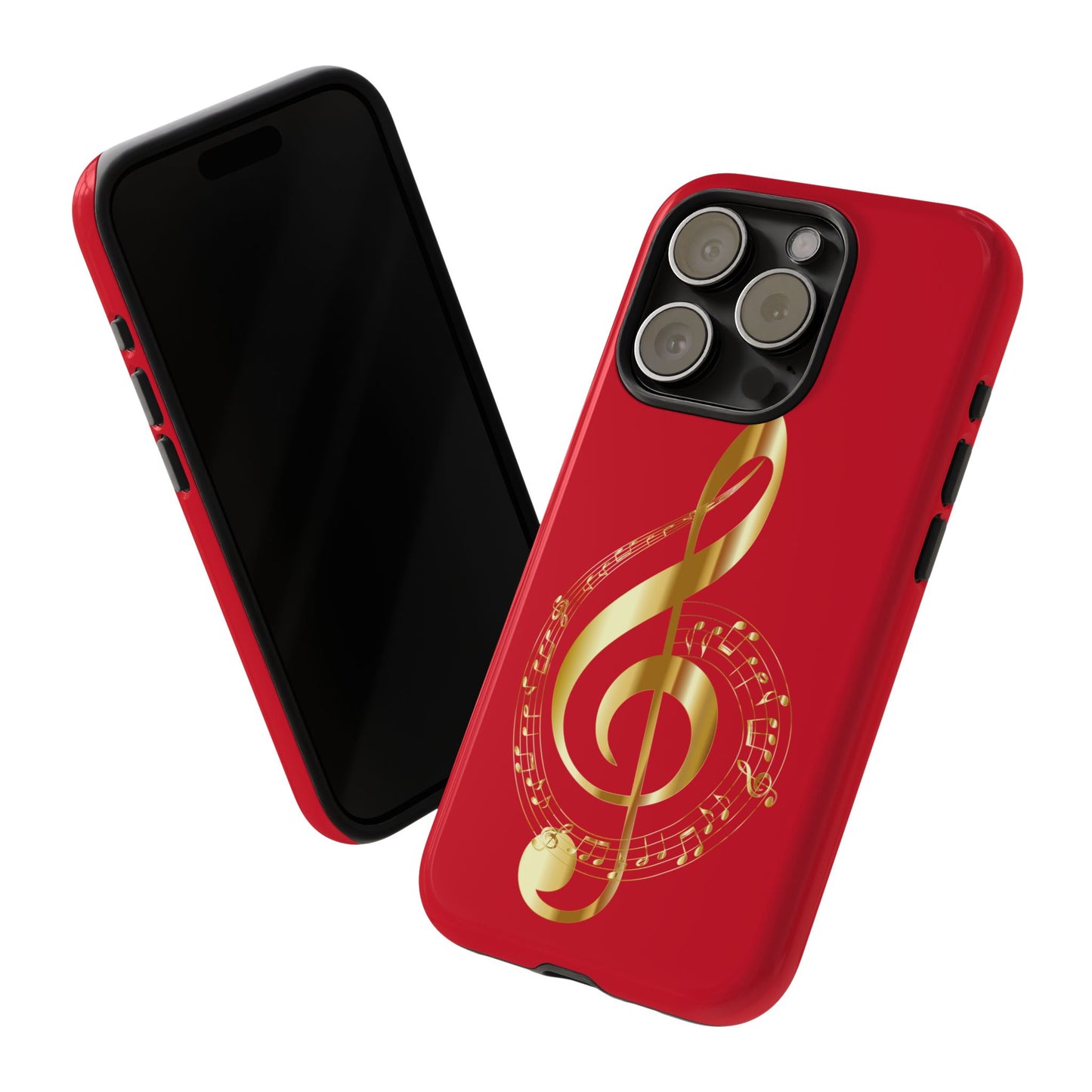 Tough Cases - Red Musical Note
