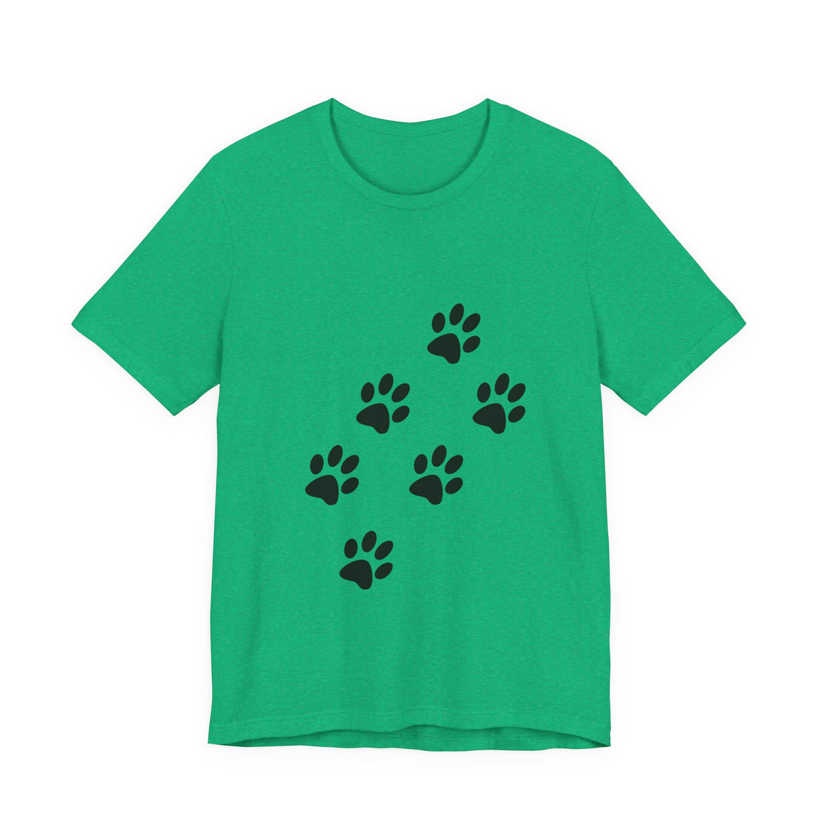 Paw Print Short Sleeve Tee | Unisex Animal Lover Shirt, Pet Owner Gift, Casual Wear, Gifts for Dog Lovers, Comfortable T-Shirt